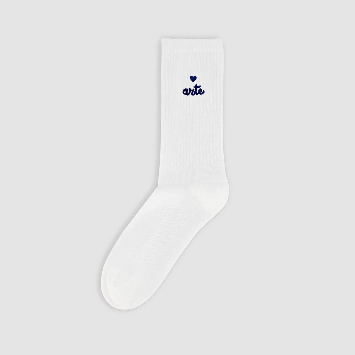 Chaussettes à logo en forme de cœur - blanches
