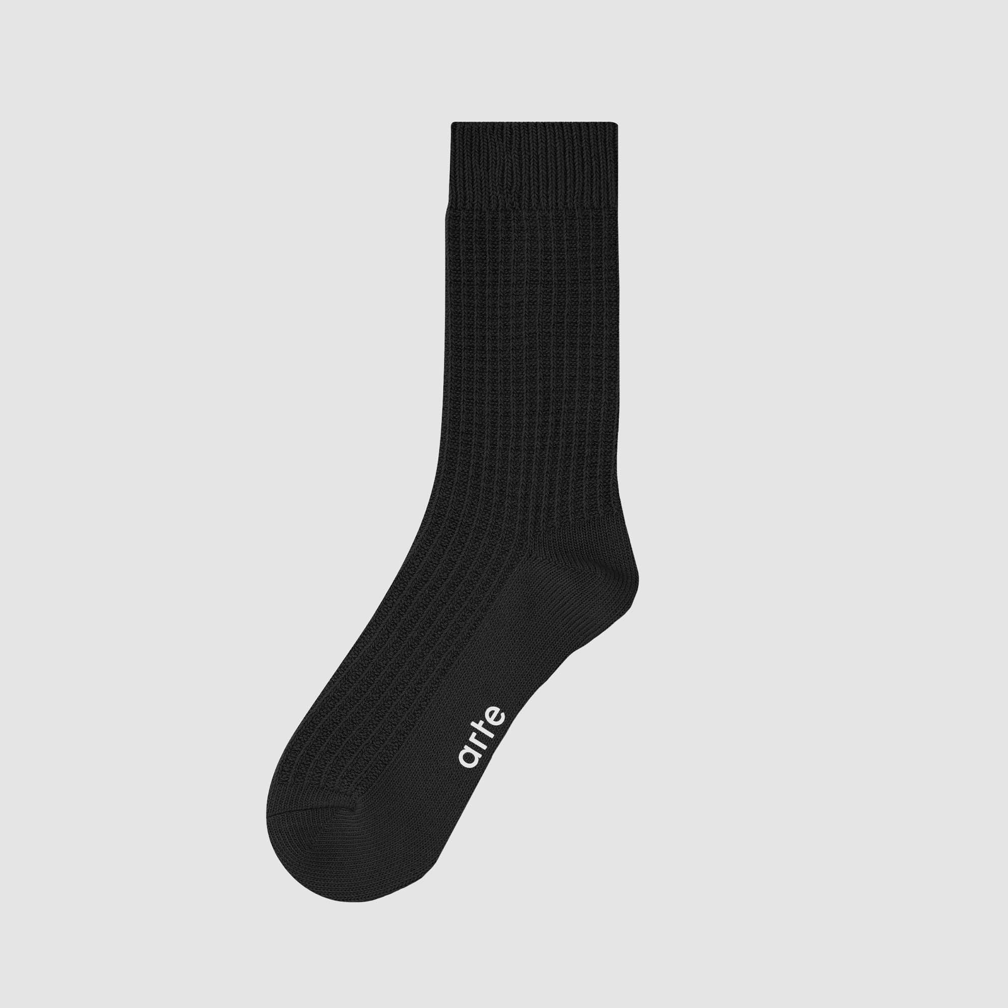Chaussettes gaufrées - Noir
