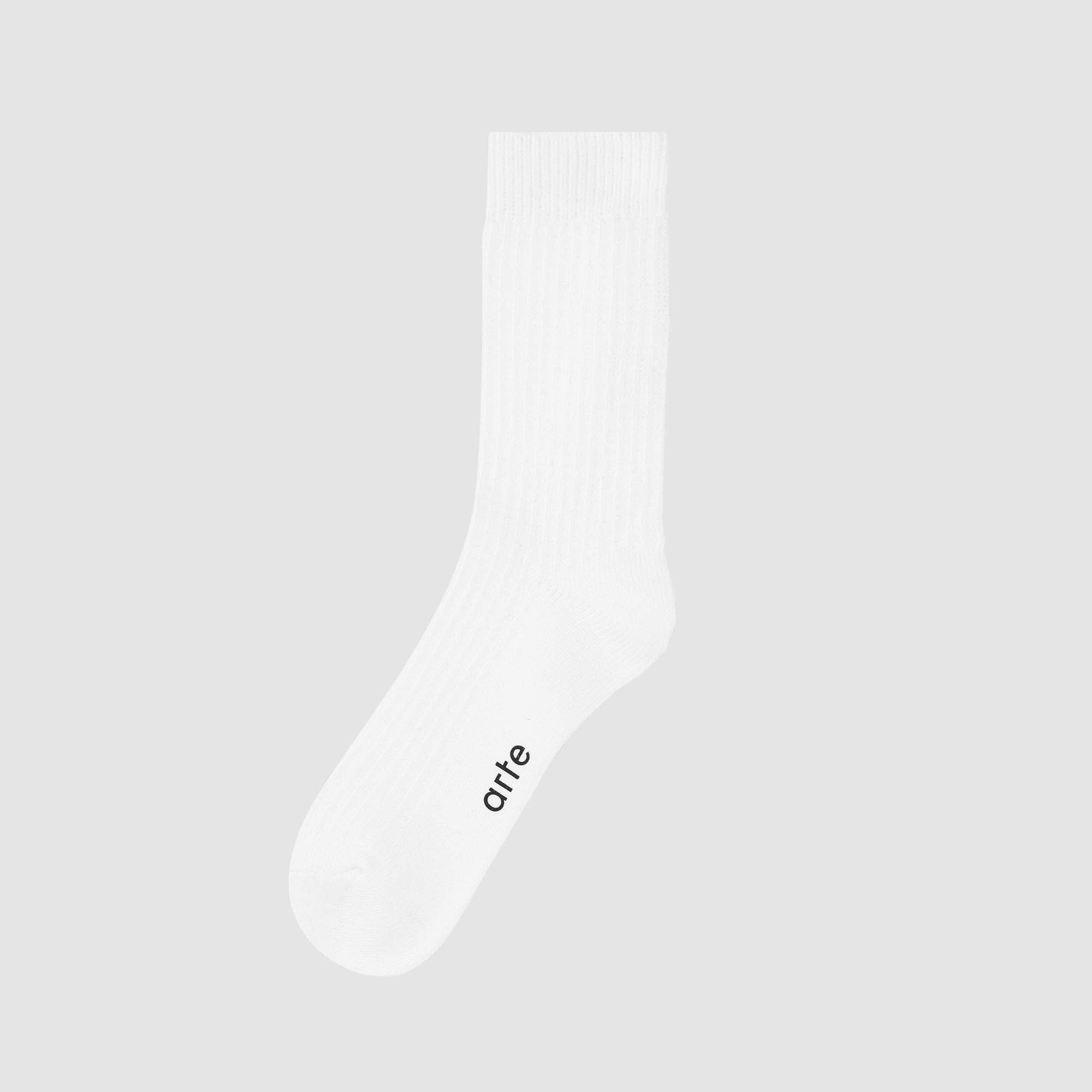 Chaussettes à logo Bottom - blanches