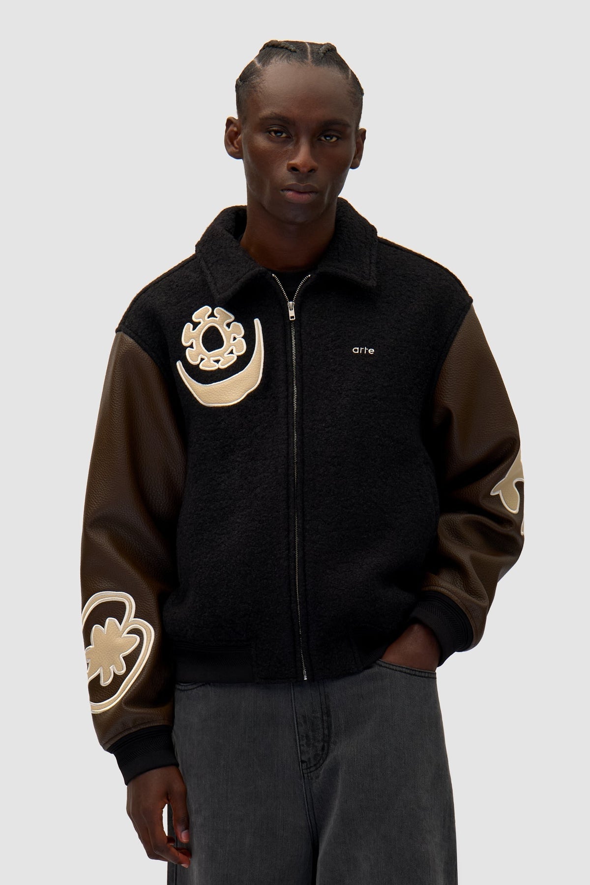 Veste d'équipe - Noir/Brun