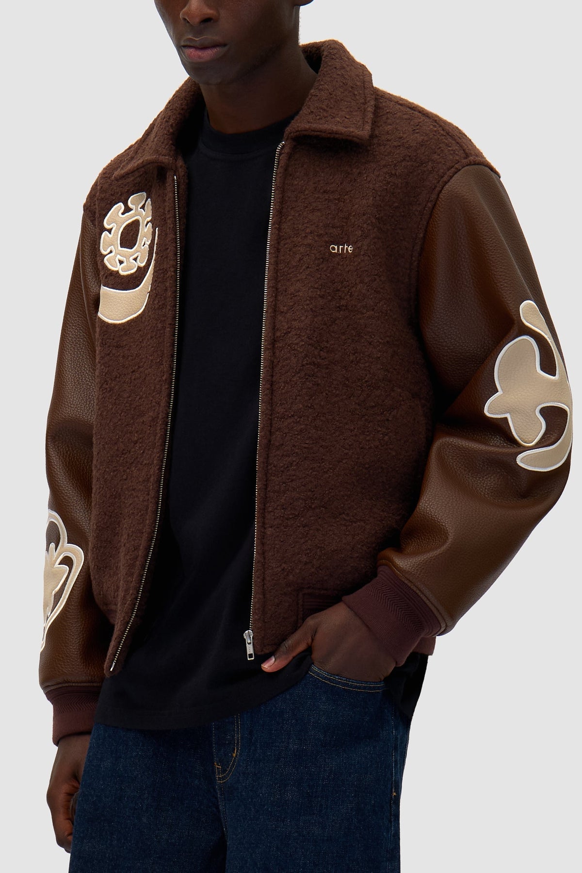 Veste universitaire - Marron/Marron