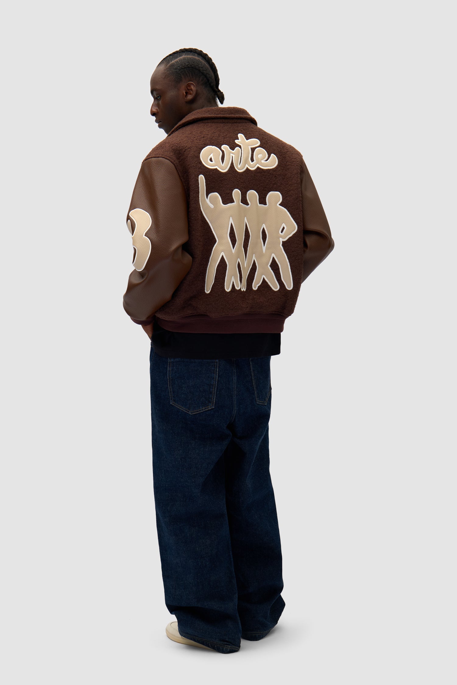 Veste universitaire - Marron/Marron