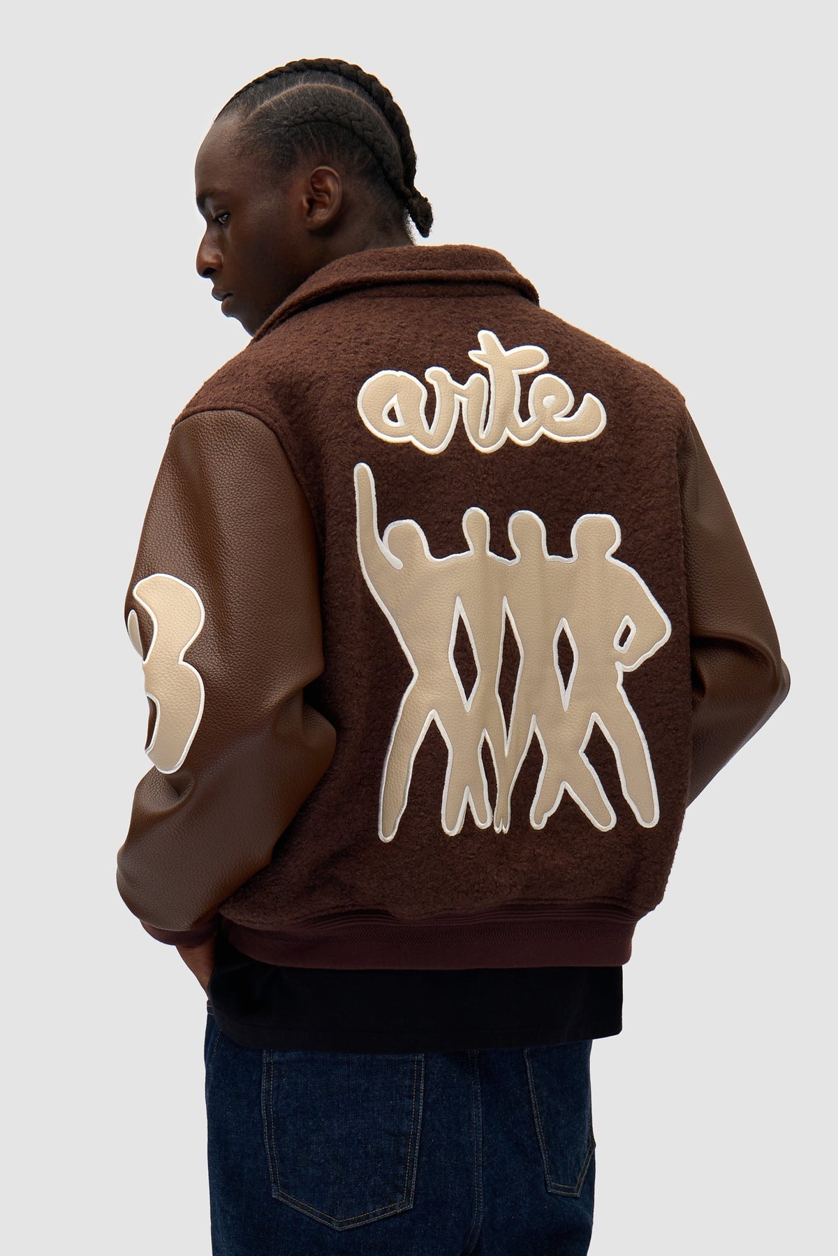 Veste universitaire - Marron/Marron