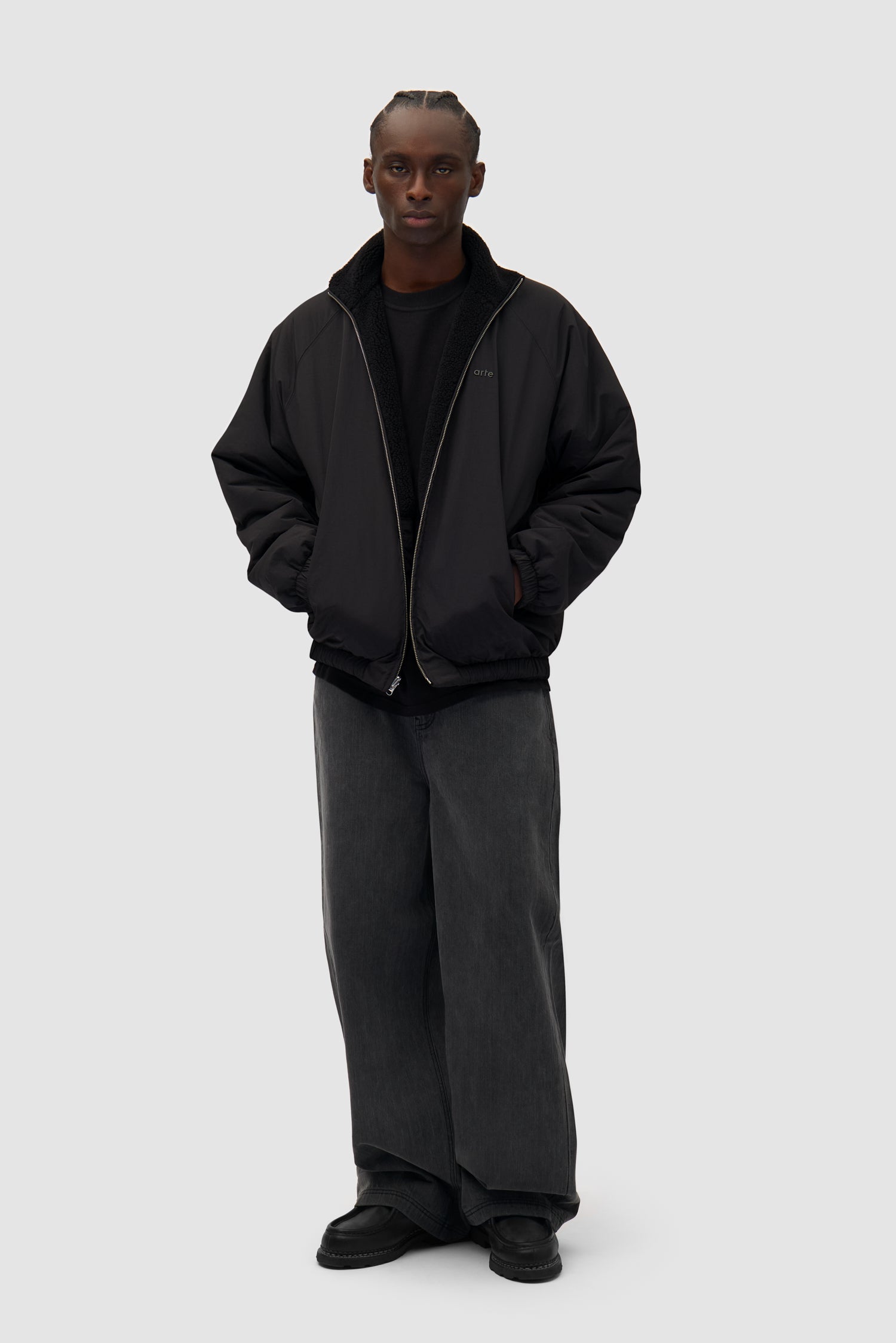 Veste polaire réversible - Noir
