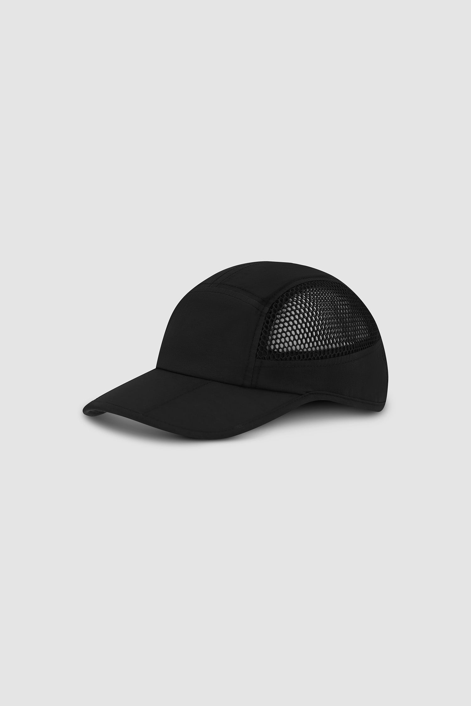 Casquette en maille à 5 panneaux - Noir