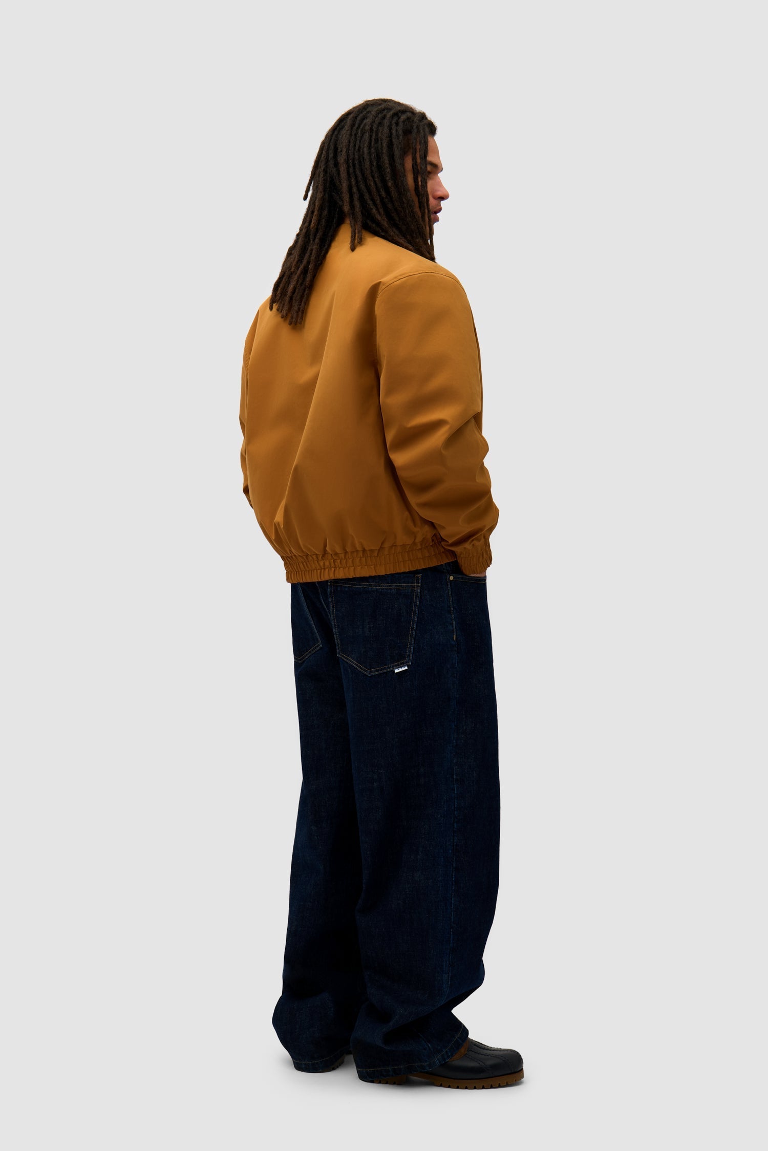 Veste réversible en nylon - Marron/Jaune