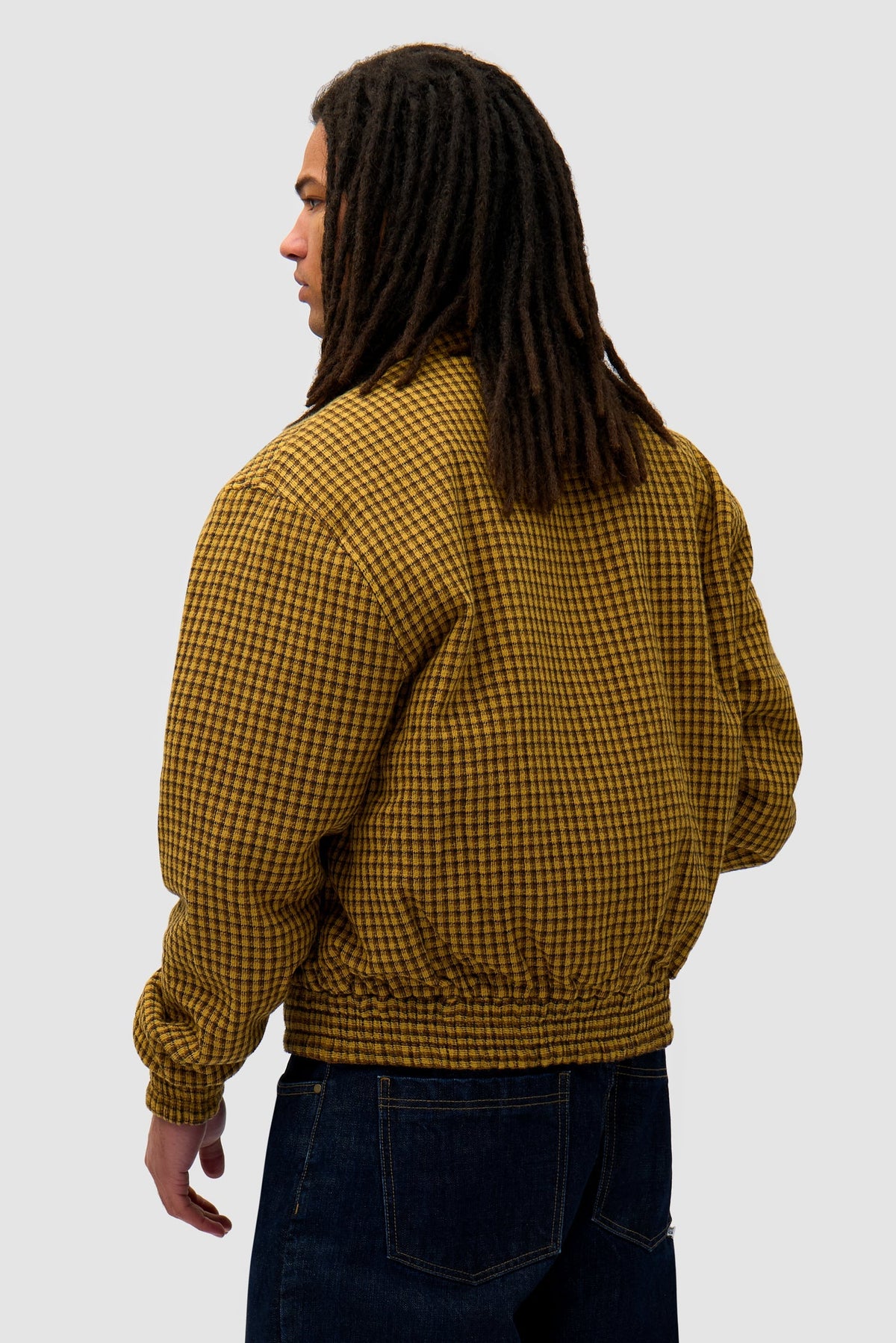 Veste réversible en nylon - Marron/Jaune