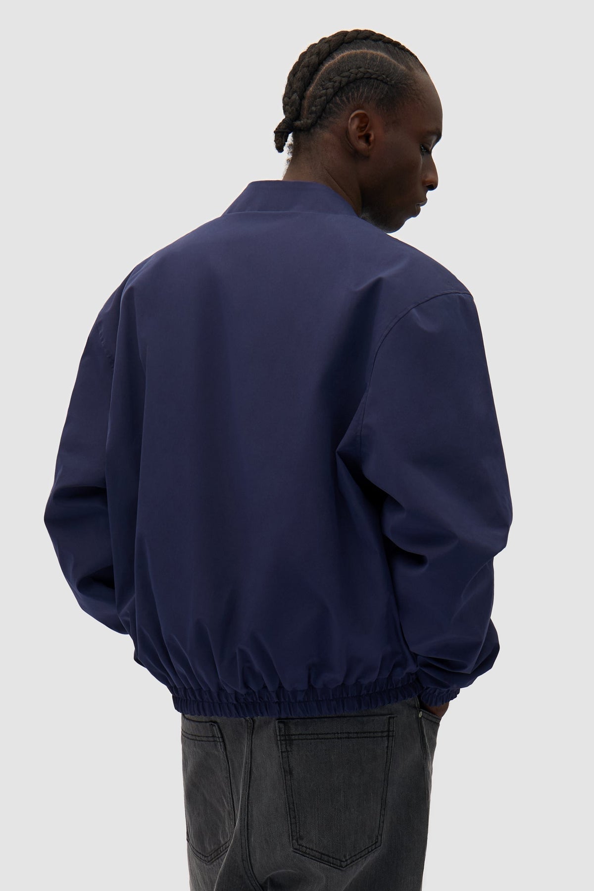 Veste réversible en nylon - marine/vert