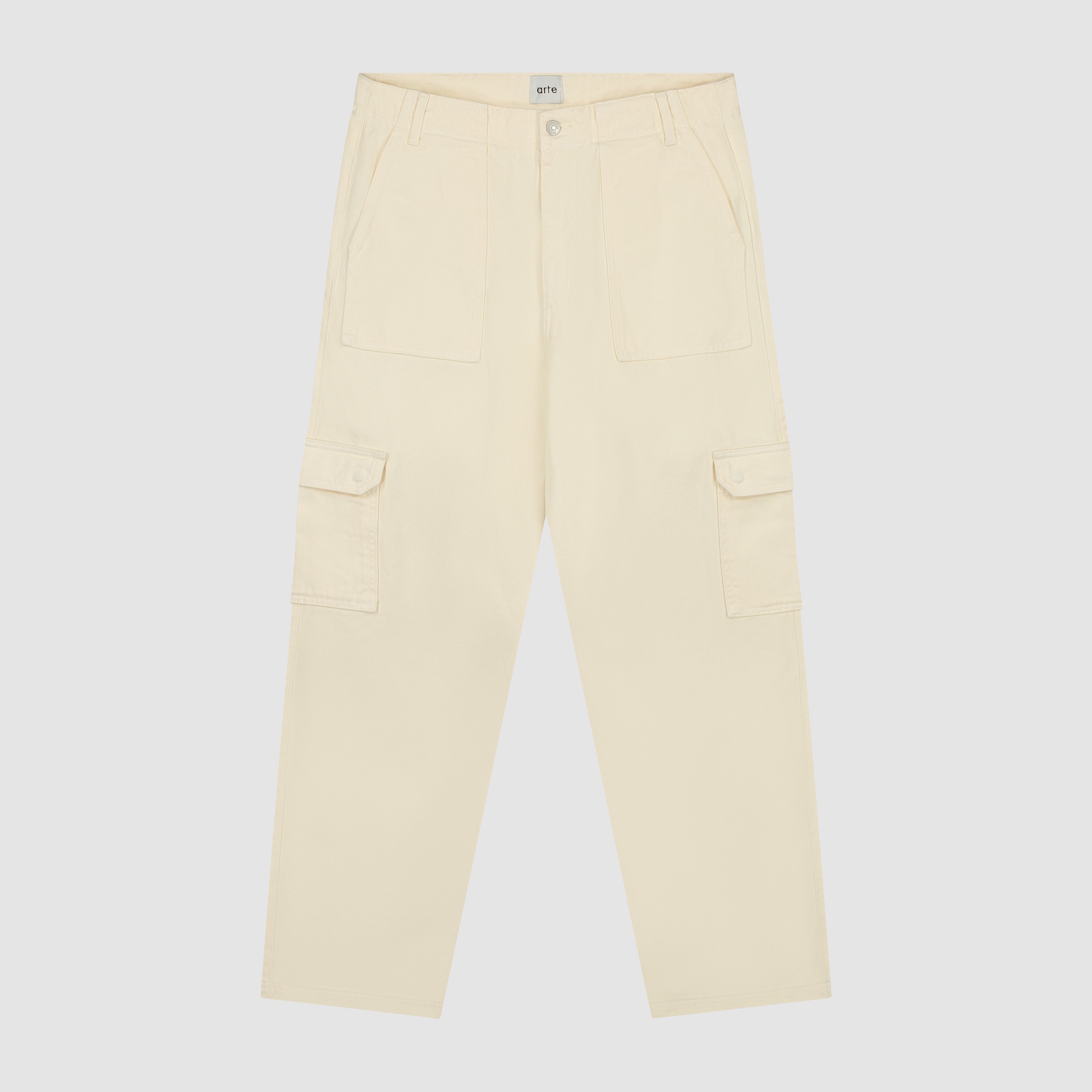 Pantalon cargo - Crème