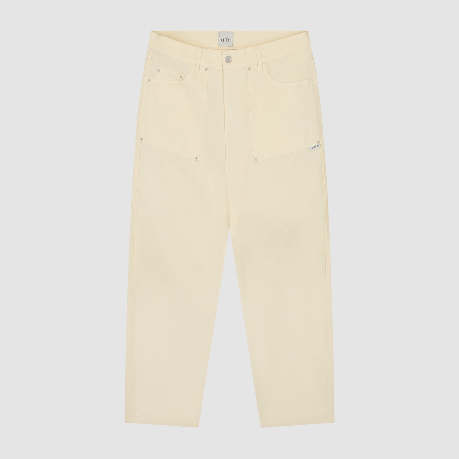 Pantalon en tissu Ripstop - Crème