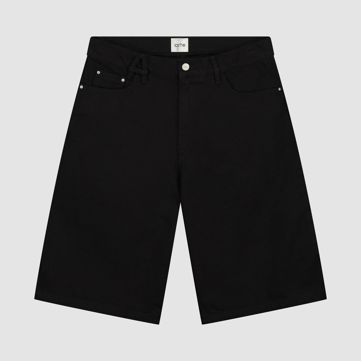Short avec ceinture - Noir