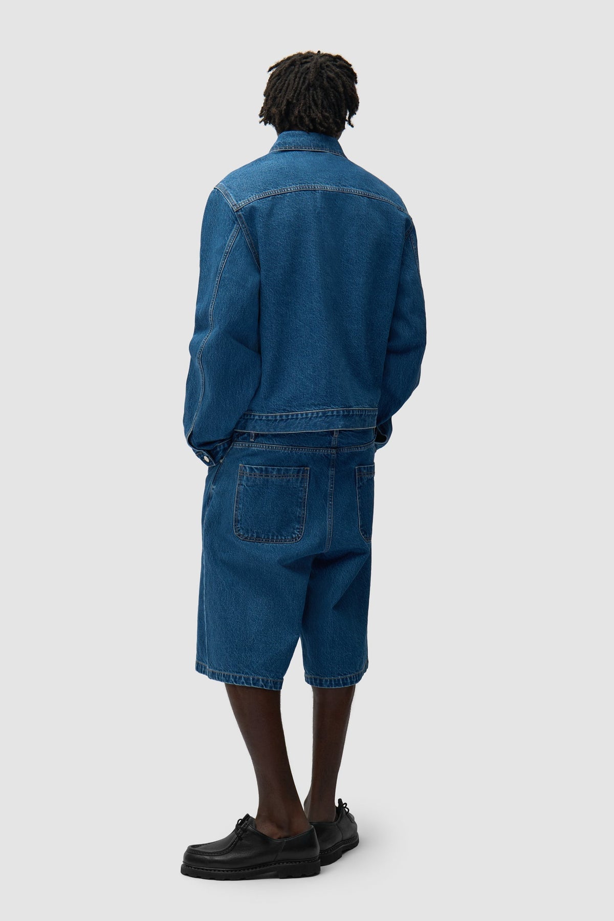 Veste en denim à poche pliée - Denim brut
