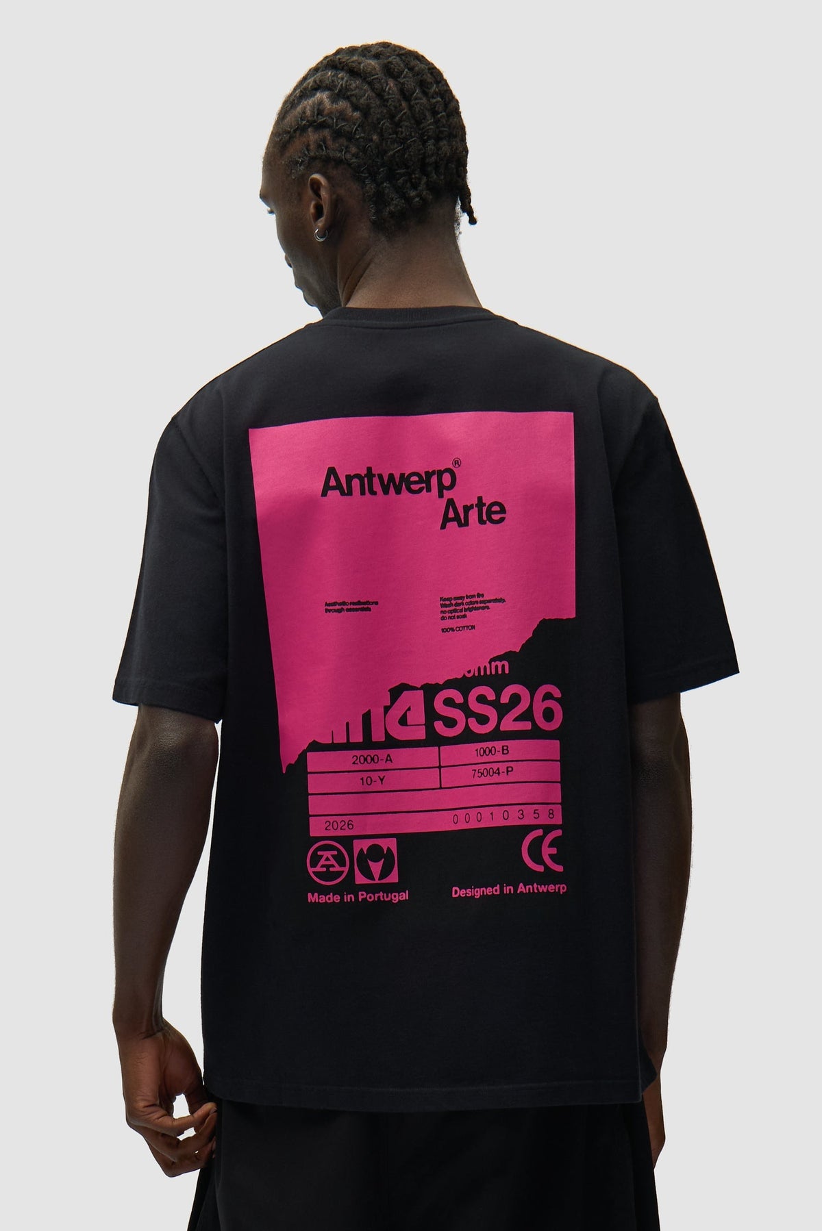 T-shirt Poster dos - Noir