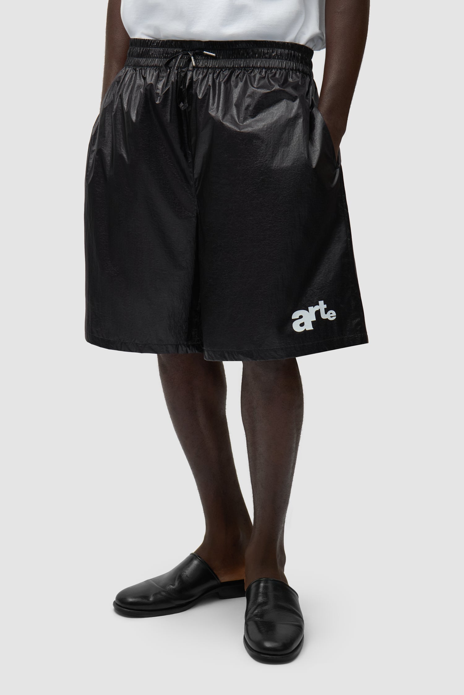 Short à grand logo - Noir