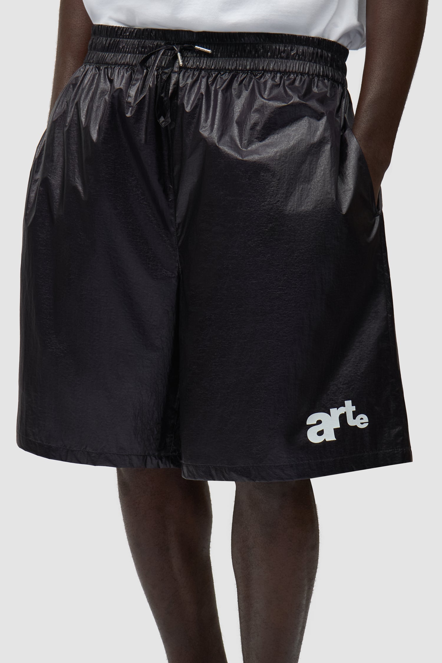 Short à grand logo - Noir