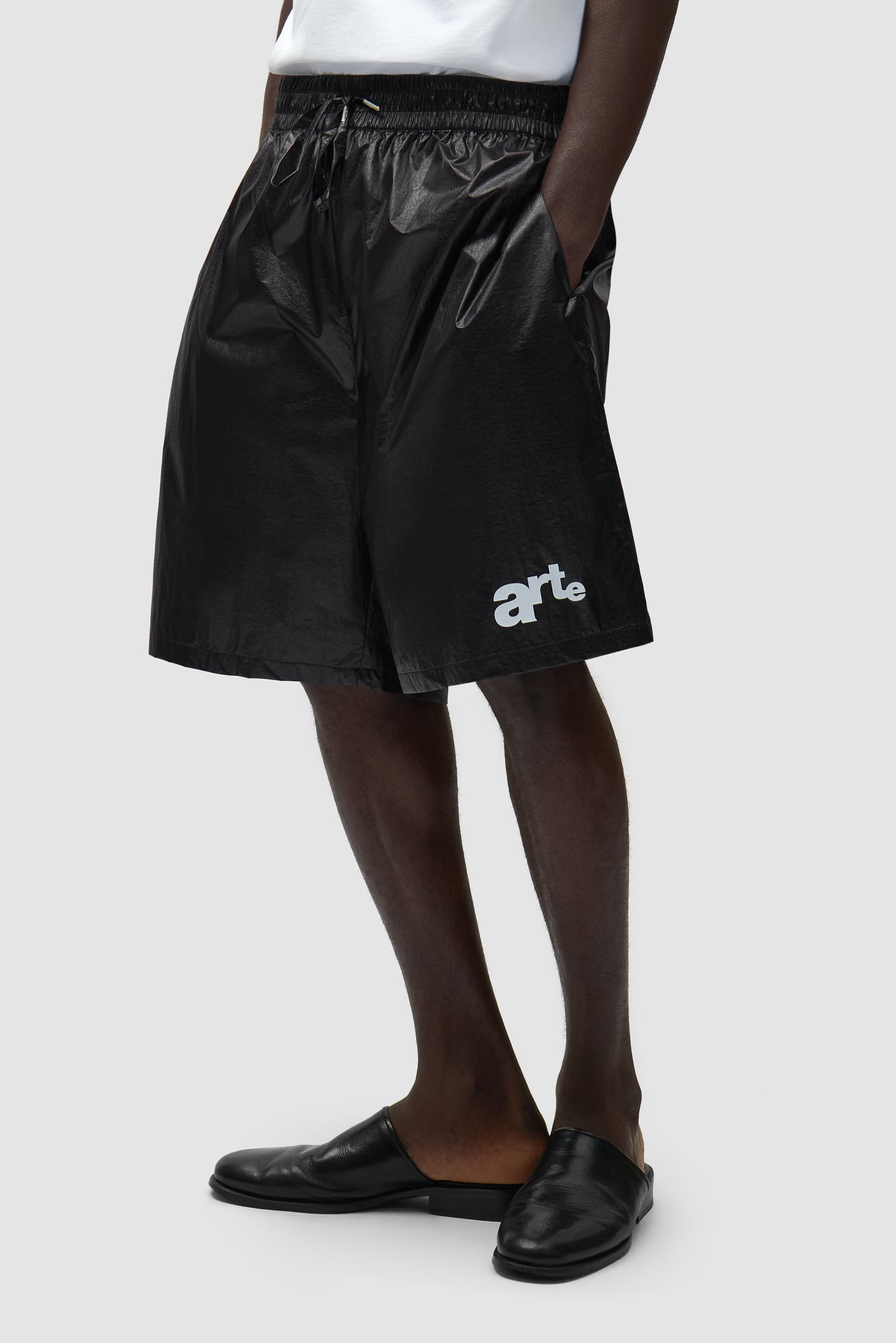 Short à grand logo - Noir
