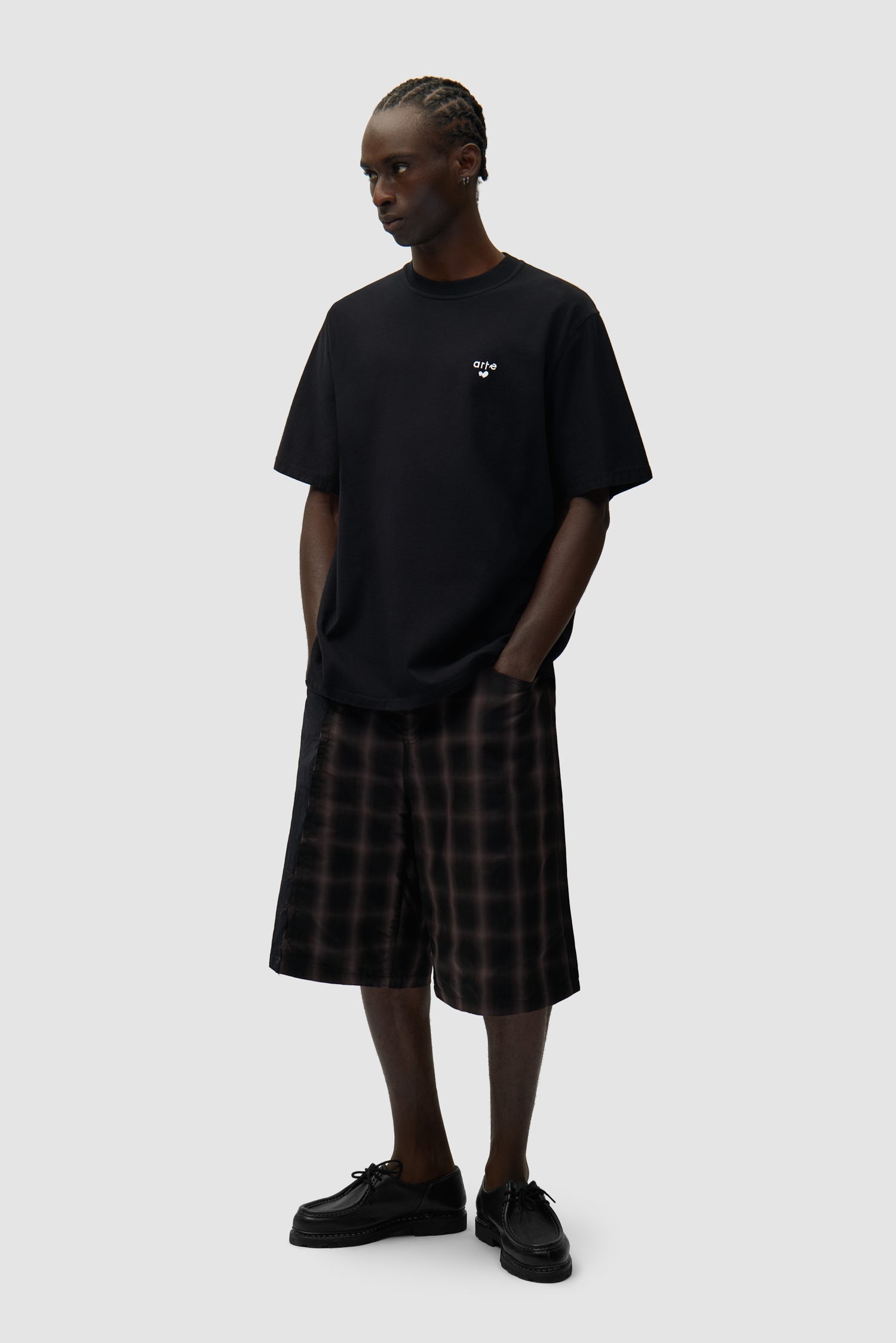 T-shirt avec logo en forme de cœur - Noir