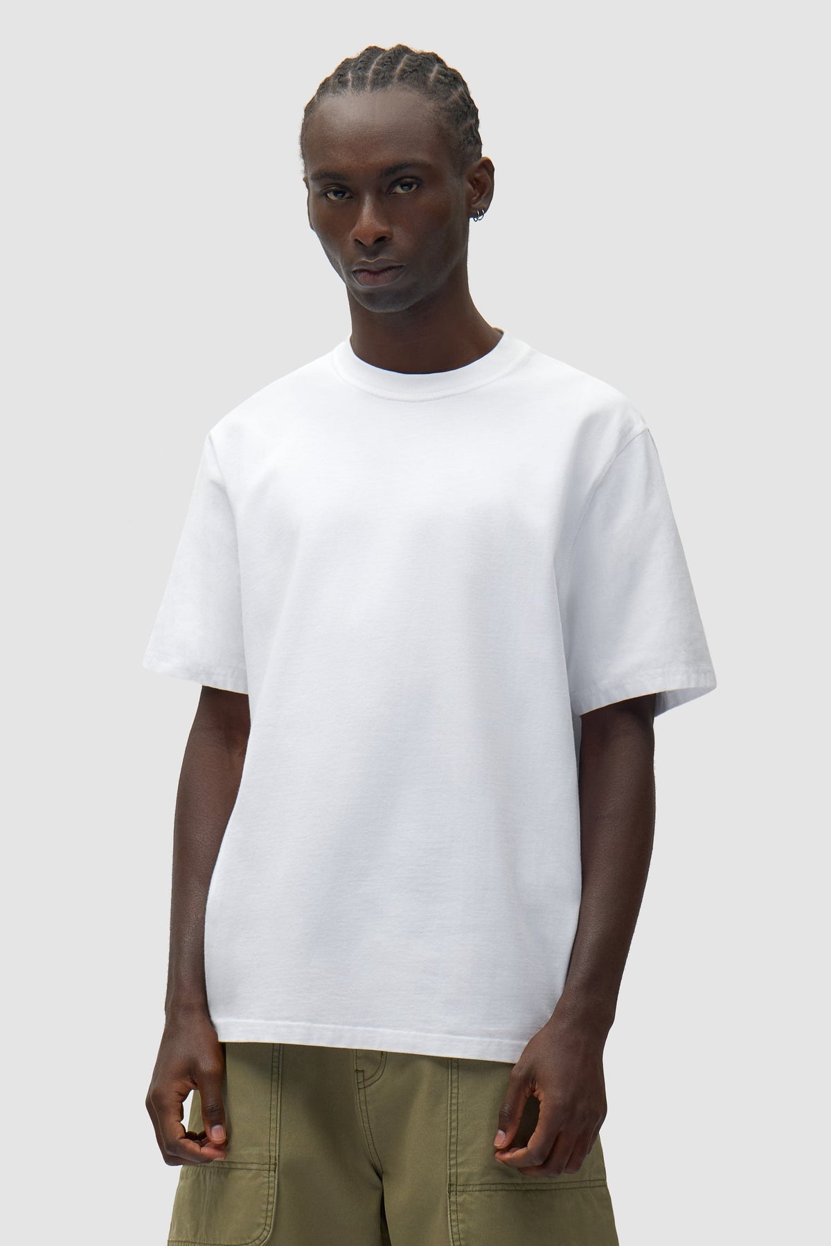 T-shirt à dos imprimé abstrait - Blanc