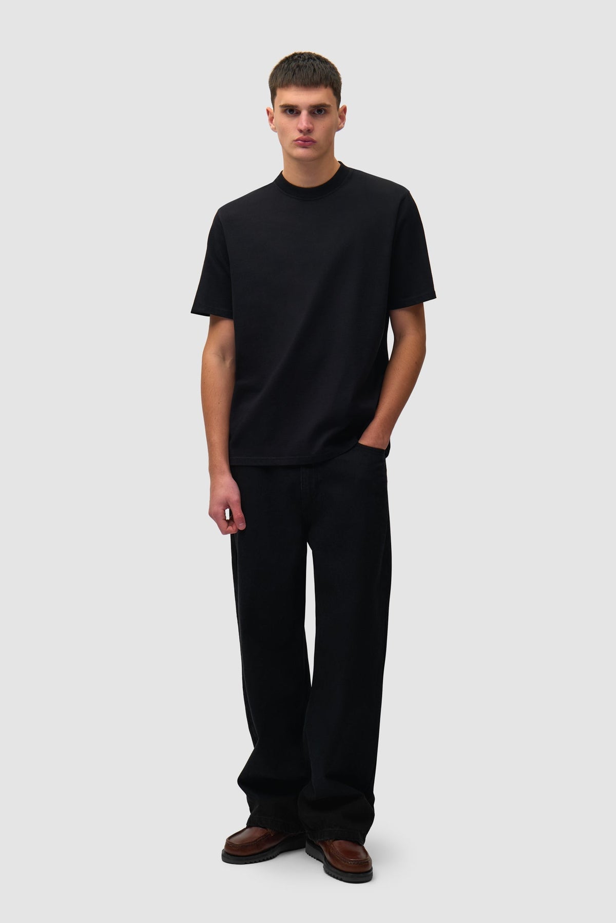 T-shirt à grand logo dans le dos - Noir