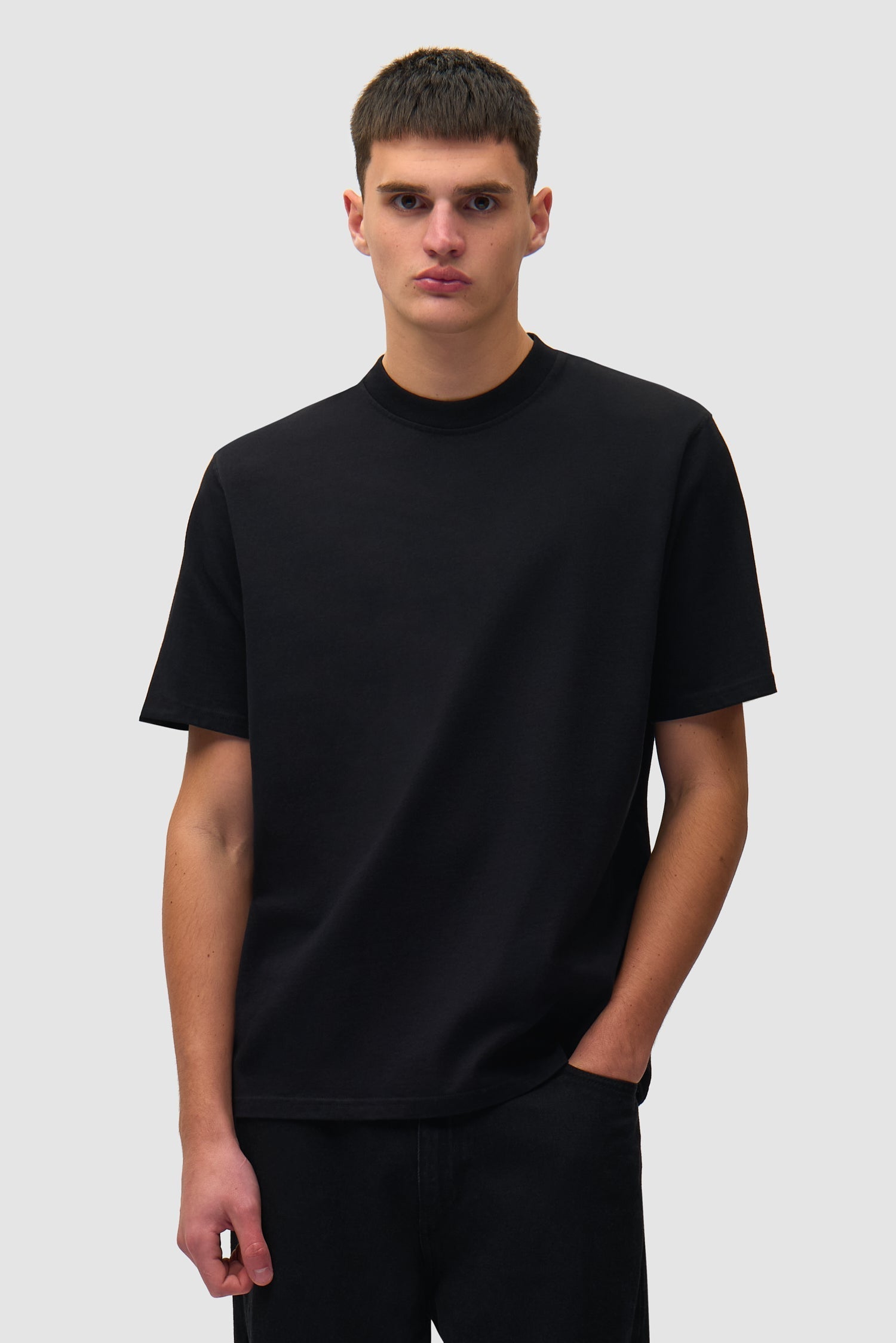 T-shirt à grand logo dans le dos - Noir