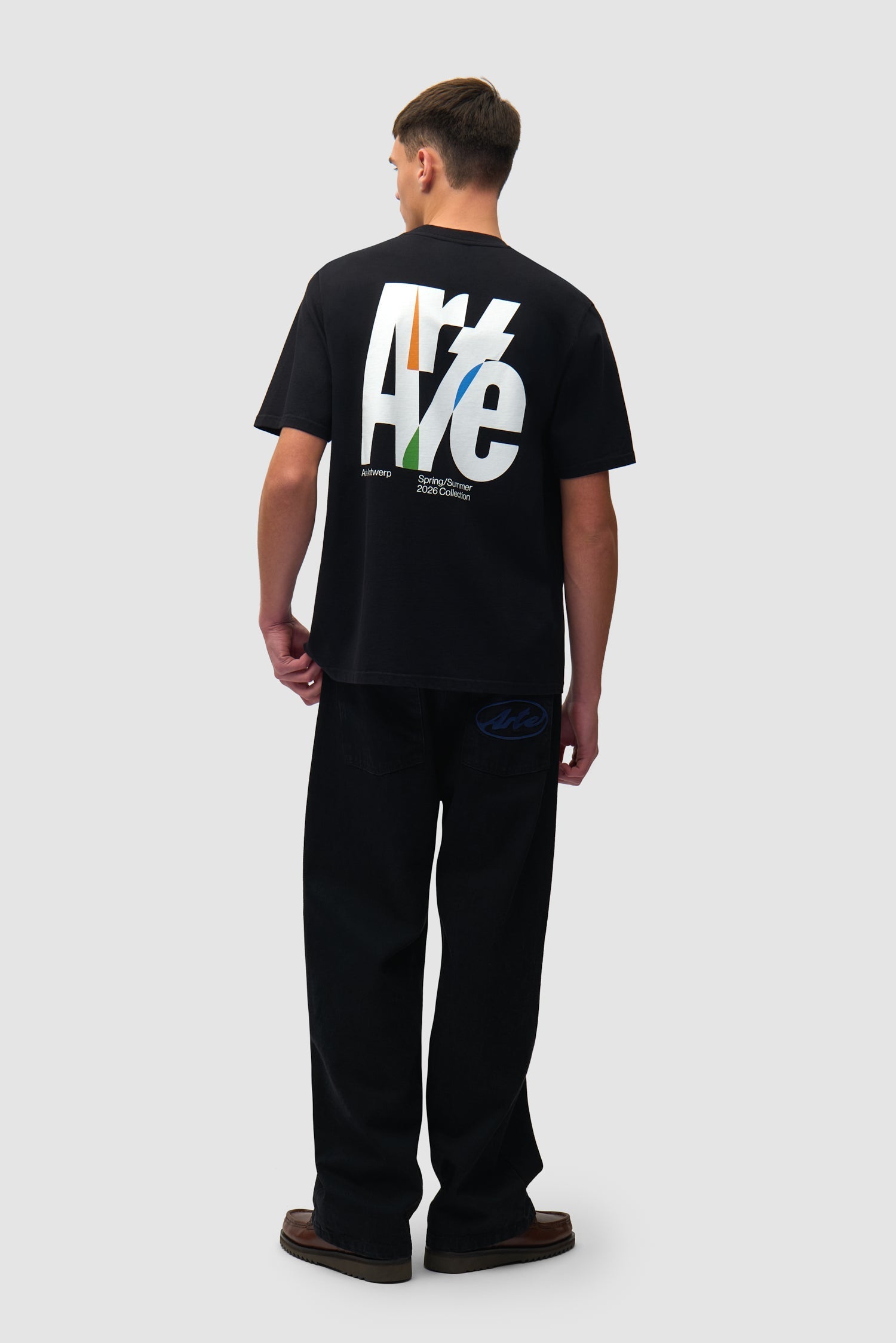 T-shirt à grand logo dans le dos - Noir