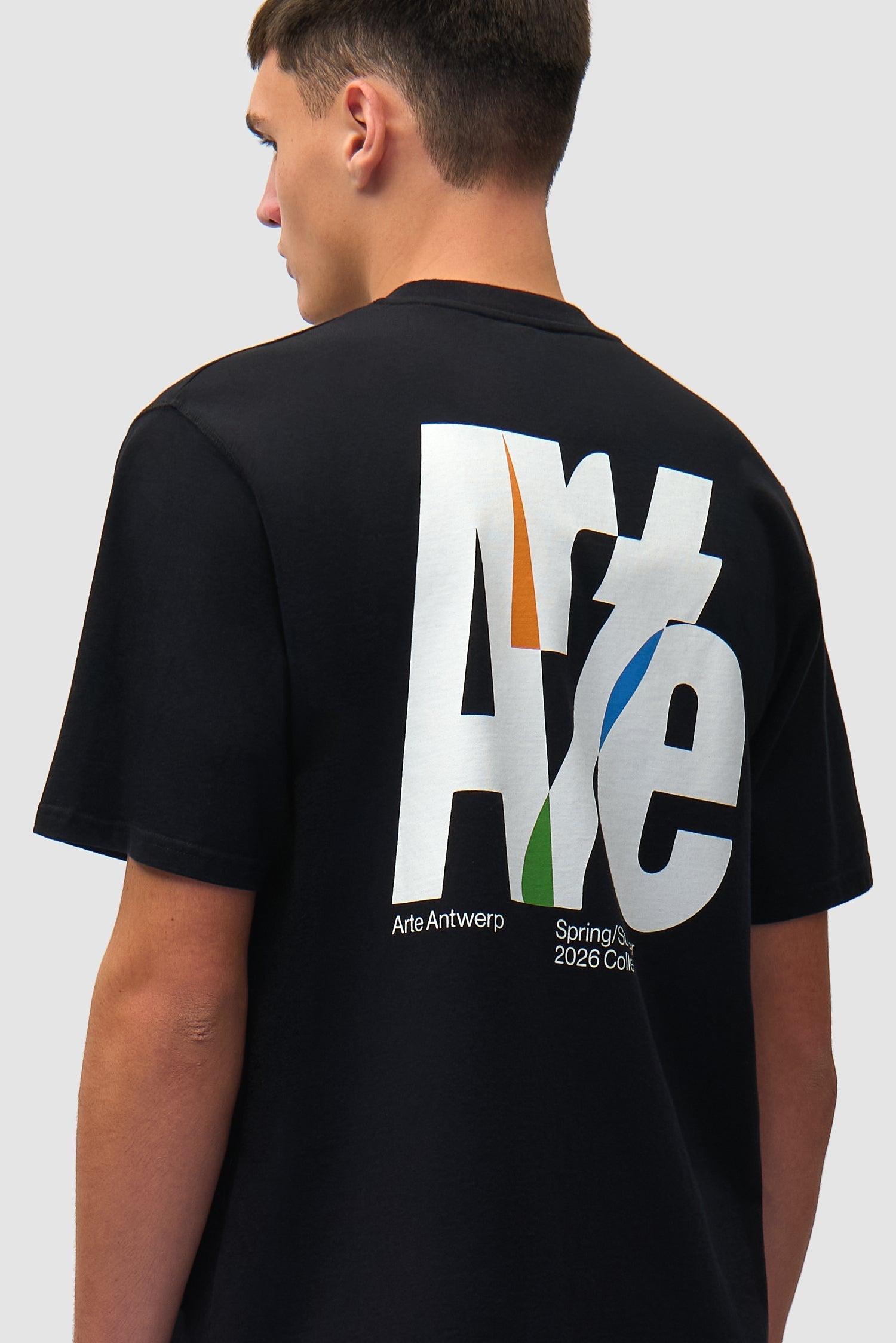 T-shirt à grand logo dans le dos - Noir