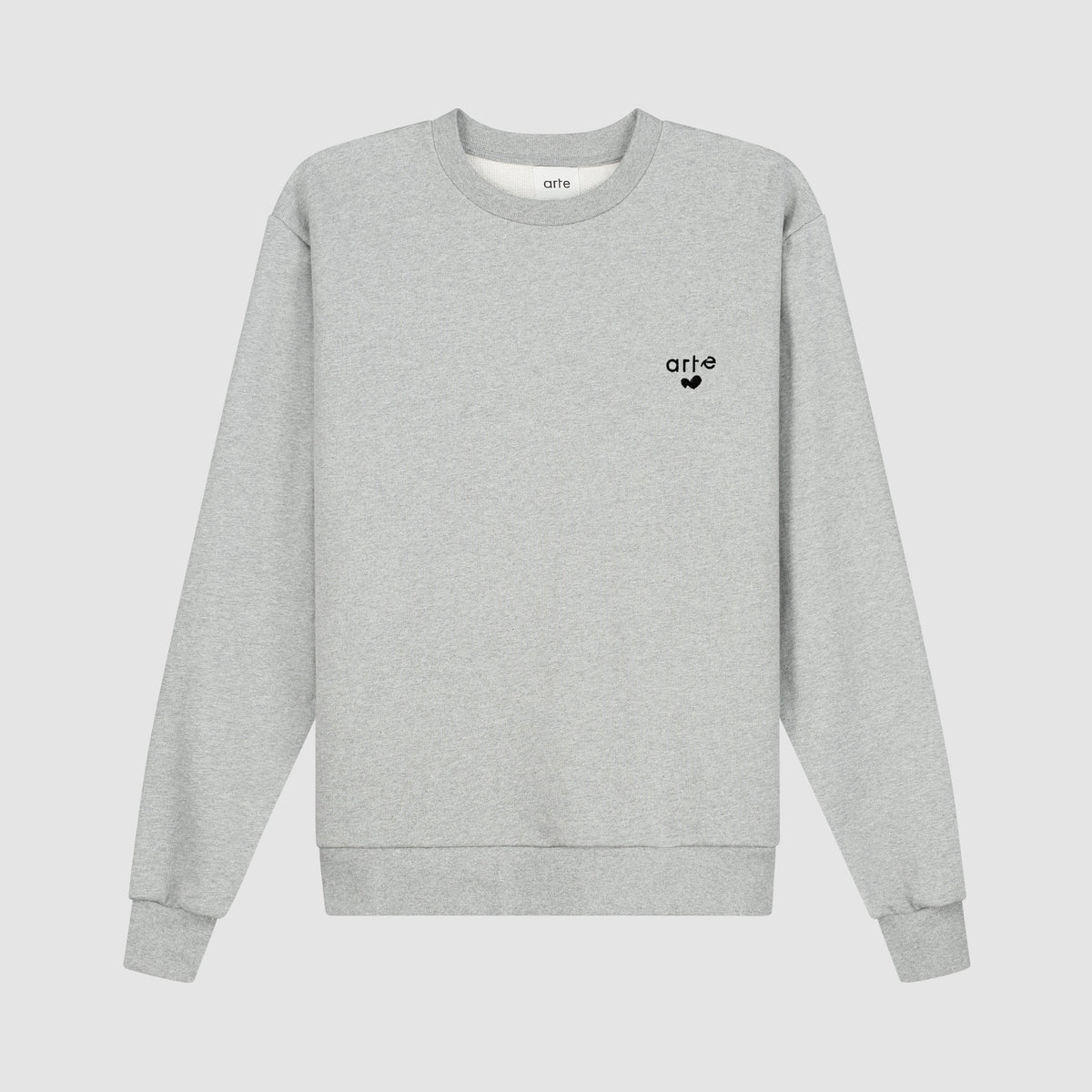 T-shirt à col rond avec logo cœur - Gris