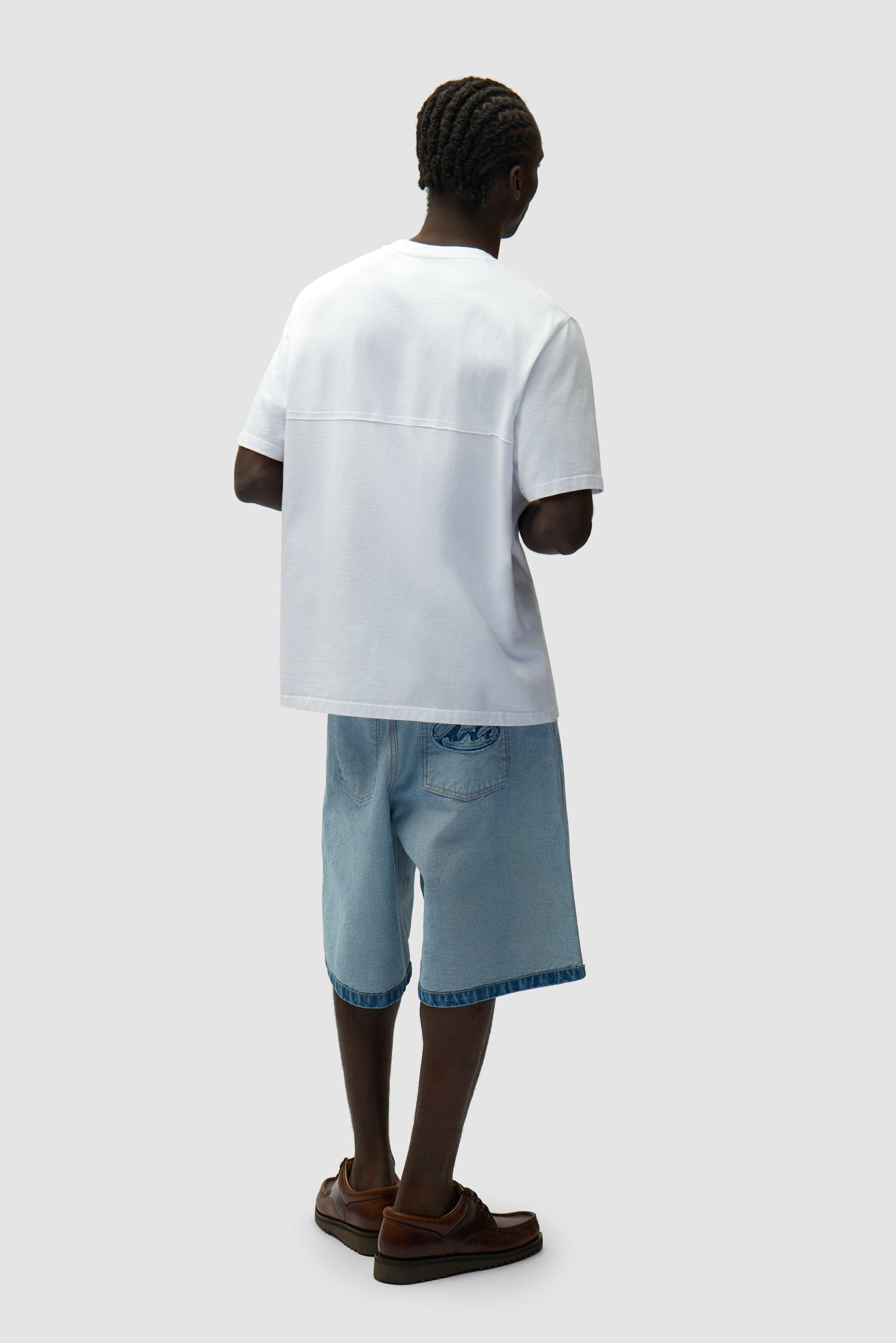 Short en jean Inside/Out - Denim Bleach
