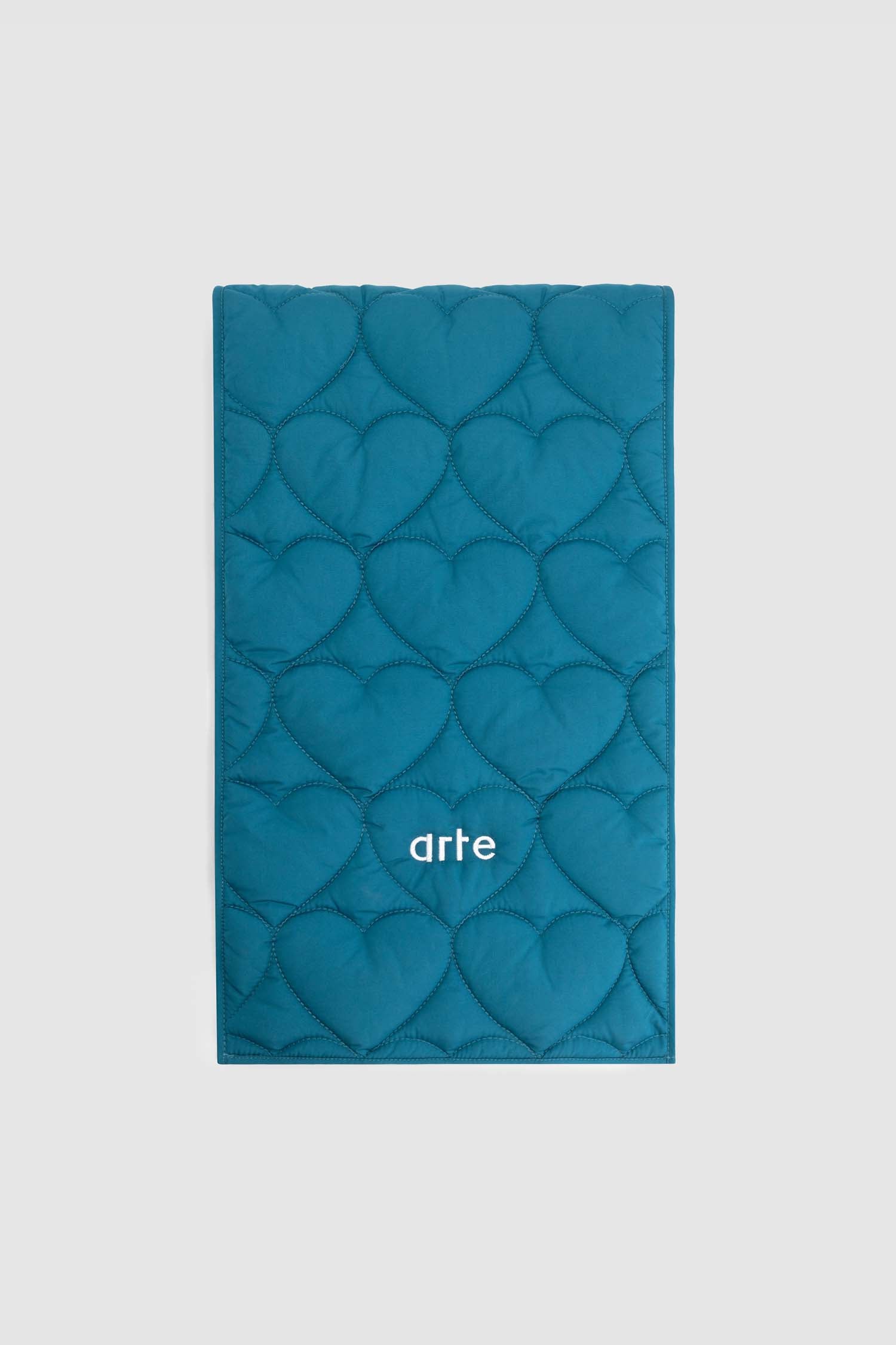 Écharpe matelassée Aaron - Bleu pétrole