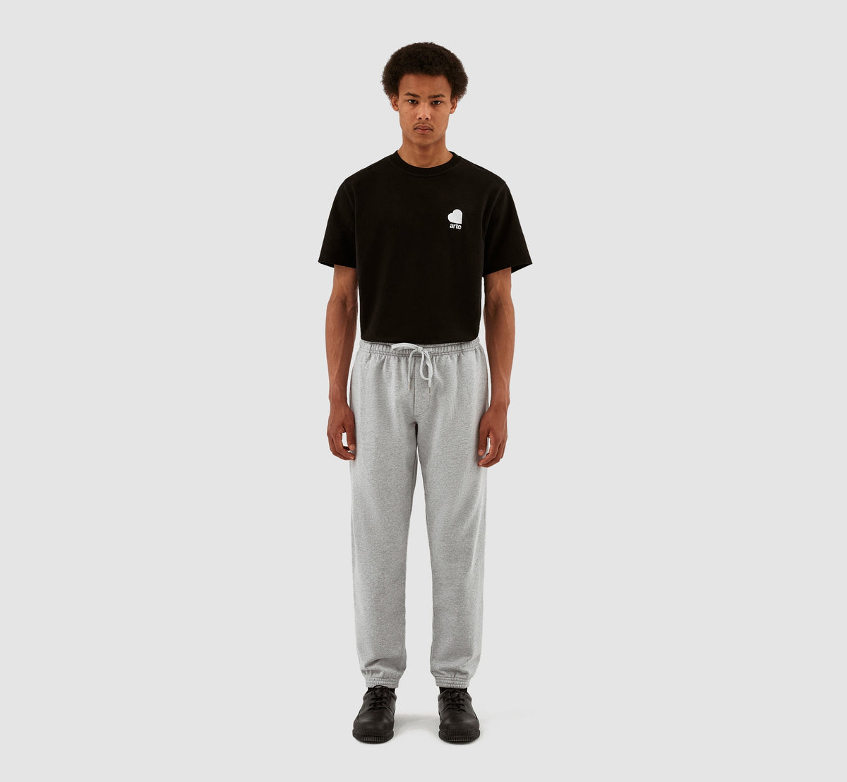 Pantalon avec logo en forme de cœur de Tristian - Gris