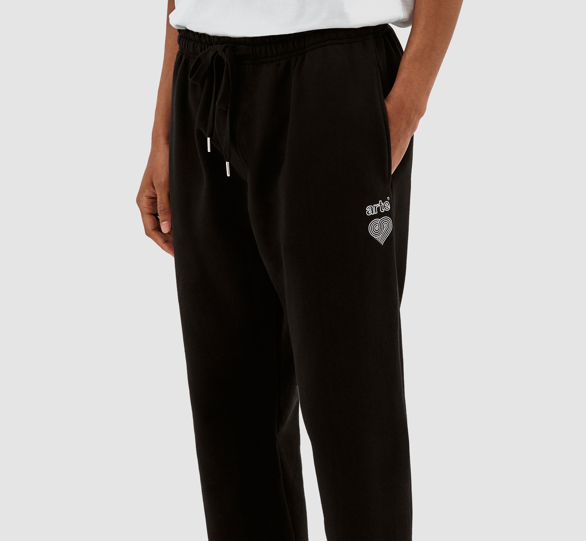 Pantalon avec logo en forme de cœur de Tristian - Noir