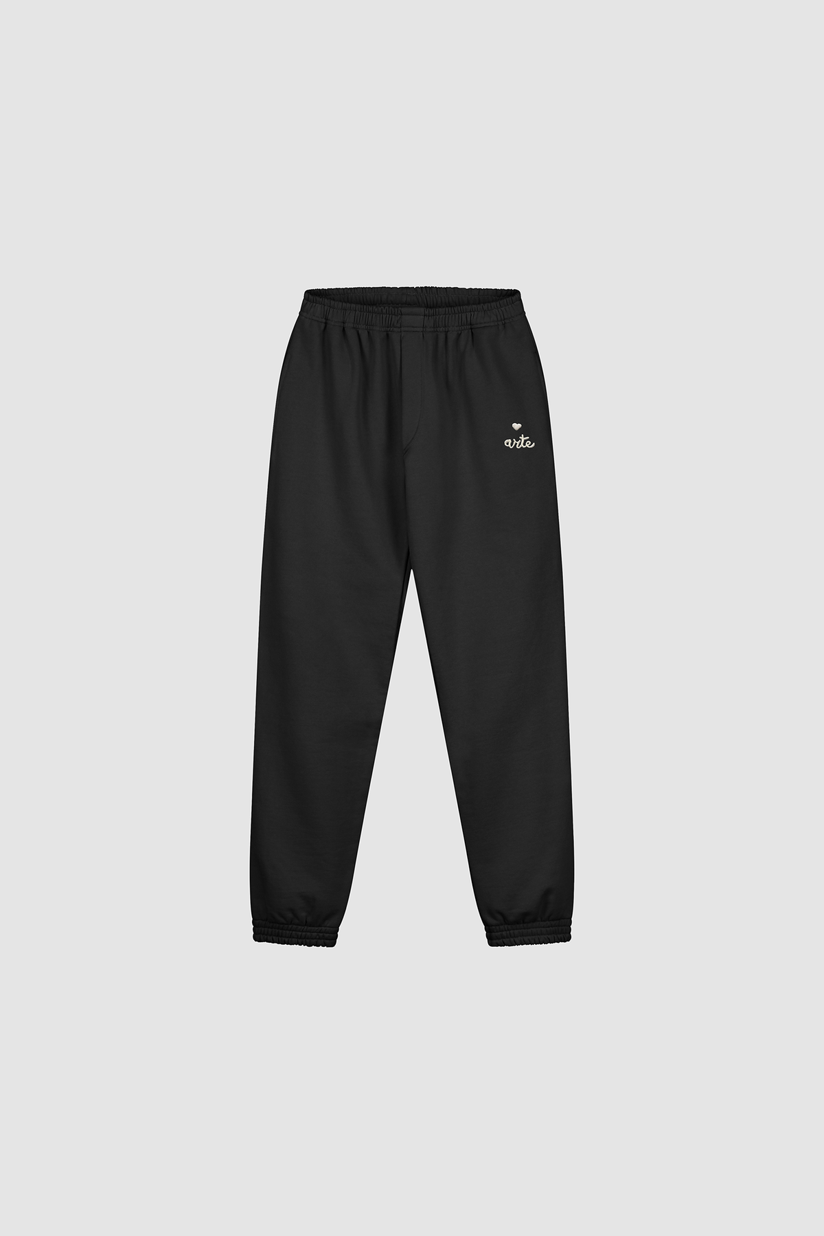 Pantalon de survêtement avec logo en forme de cœur - Noir