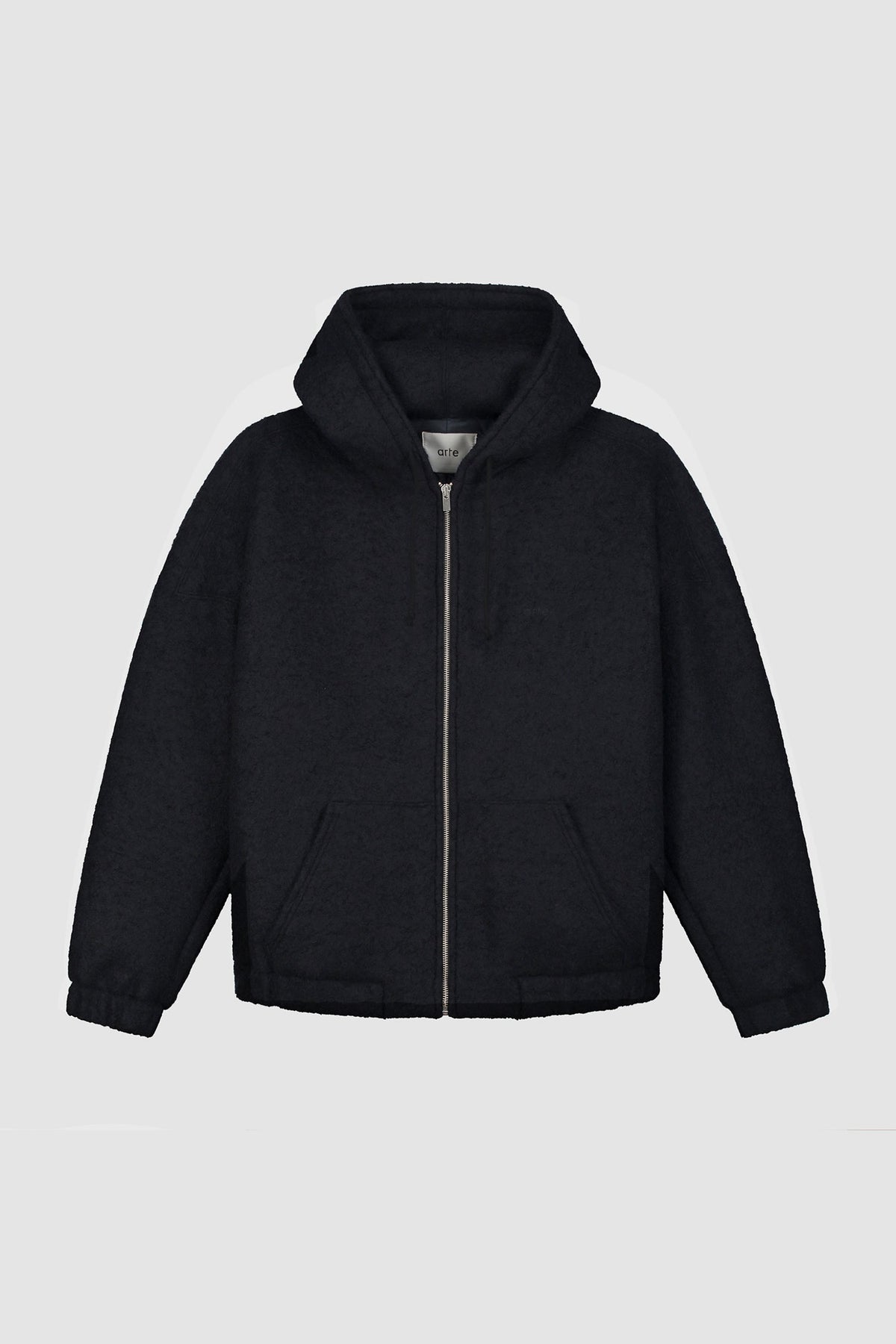 Veste à capuche en laine - Navy