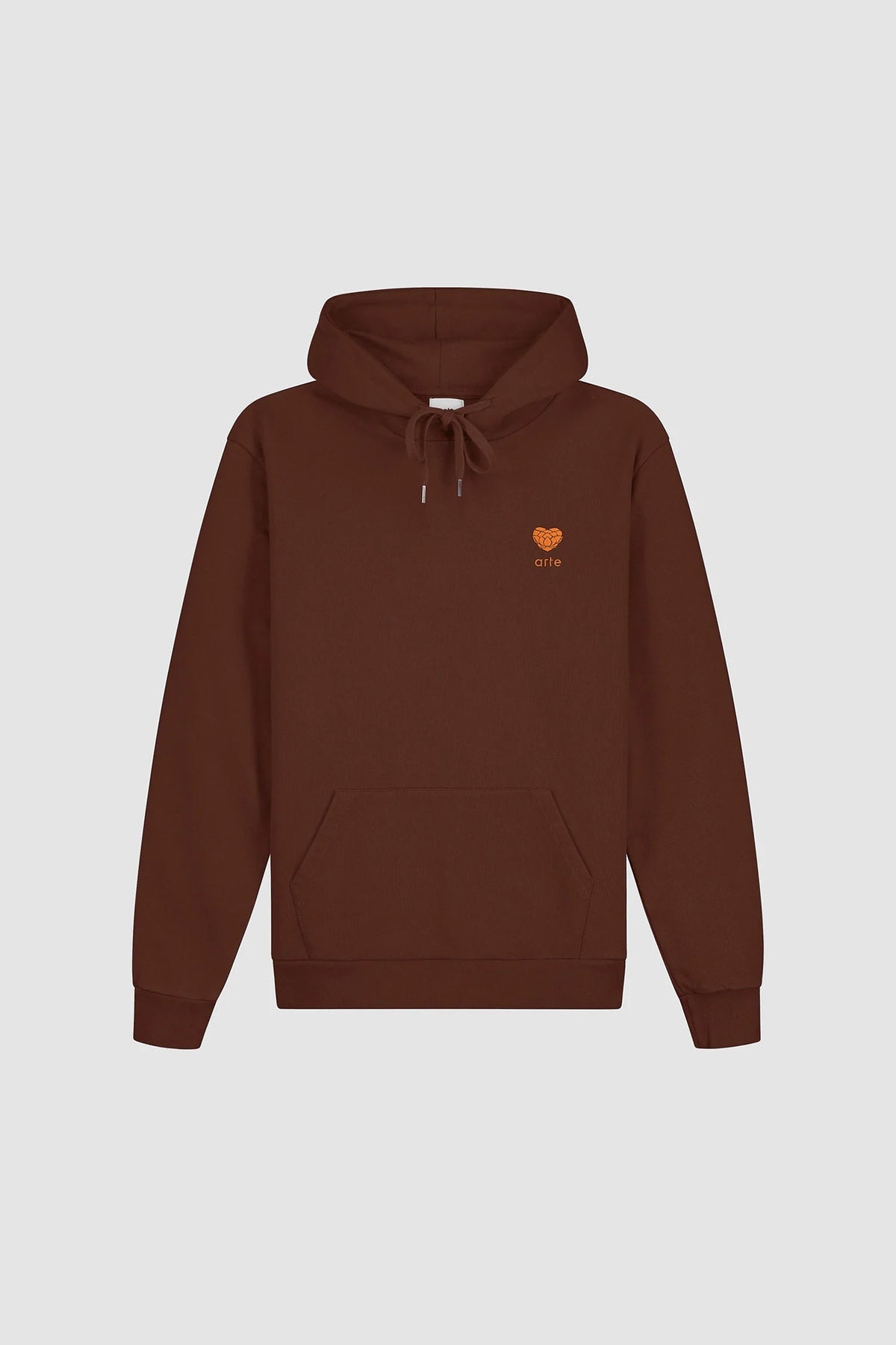 Sweat à capuche "Heart Flower" - Marron