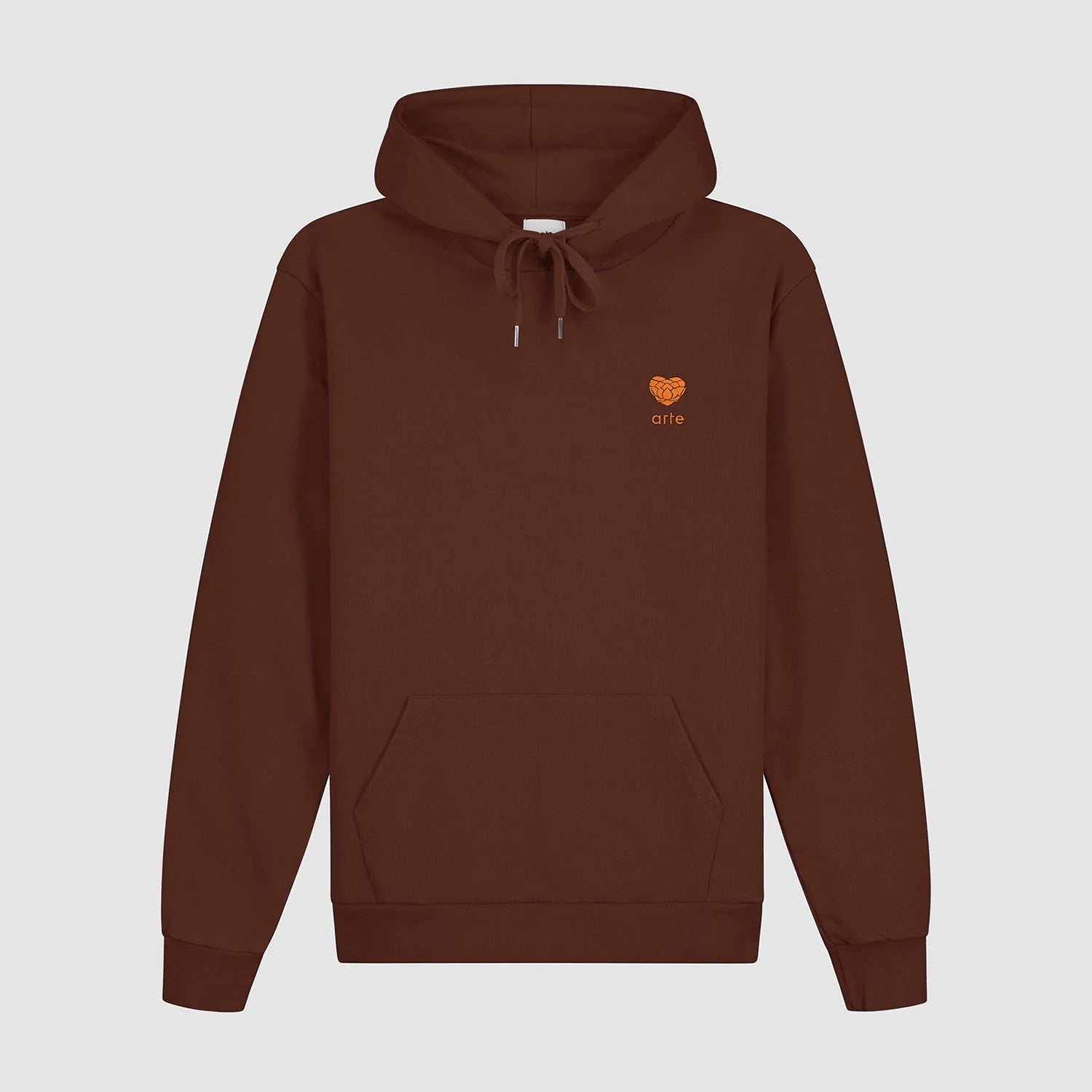 Sweat à capuche "Heart Flower" - Marron