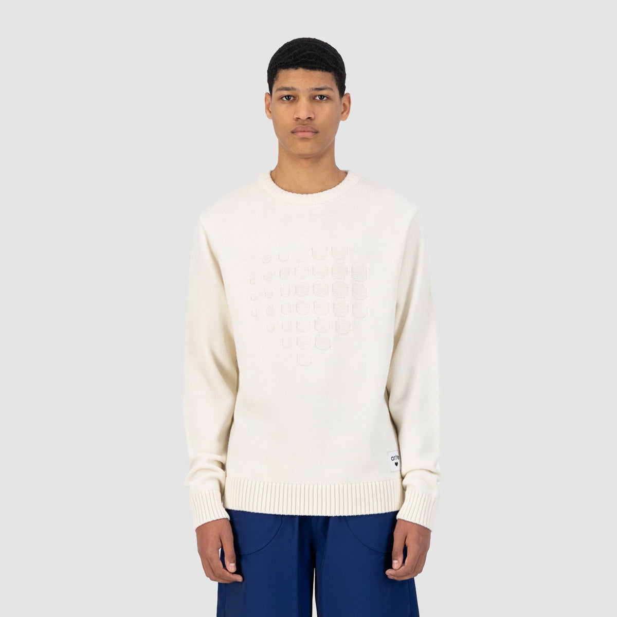 Tricot de cœur Kewo - Crème