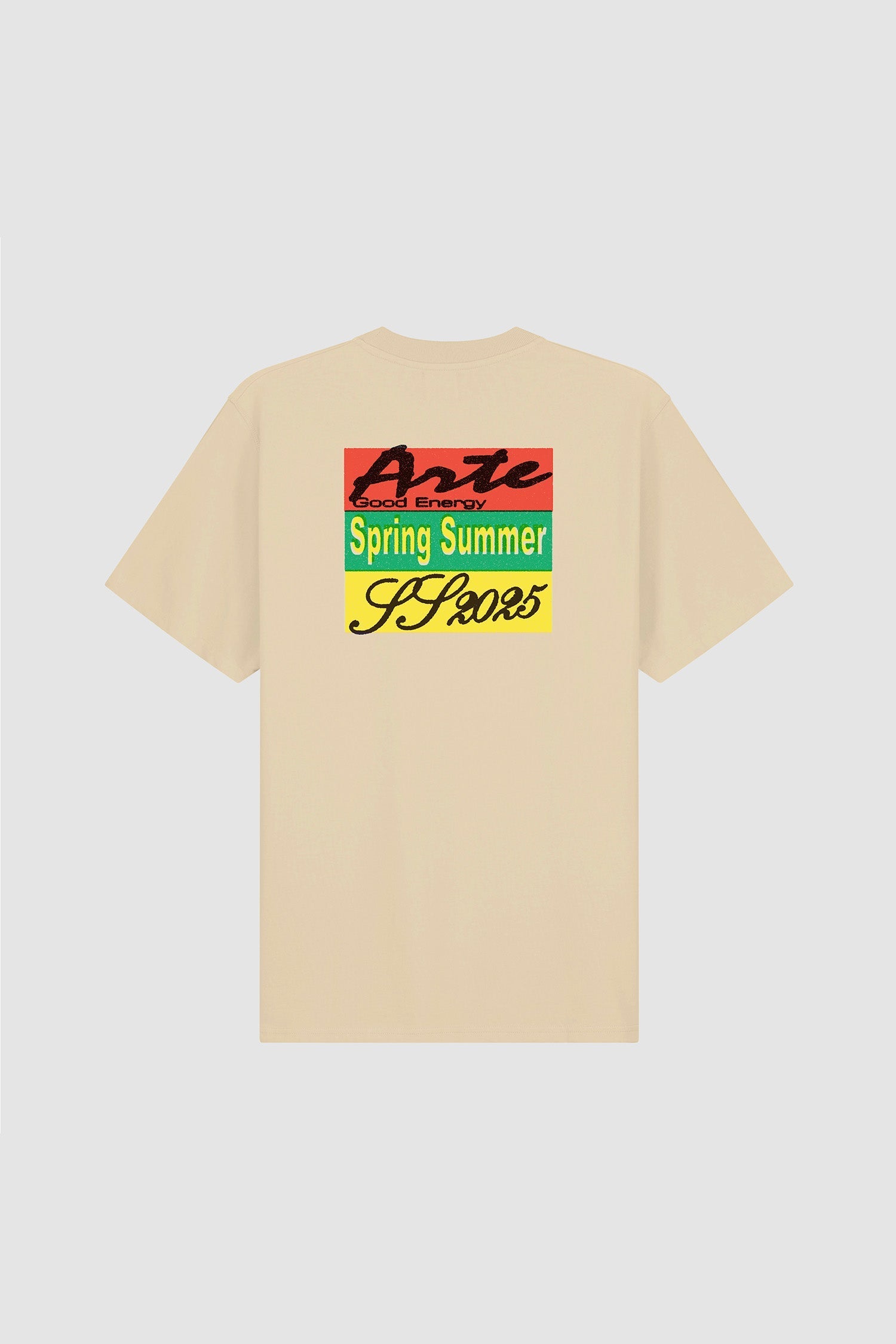T-shirt à imprimé multicolore - Crème