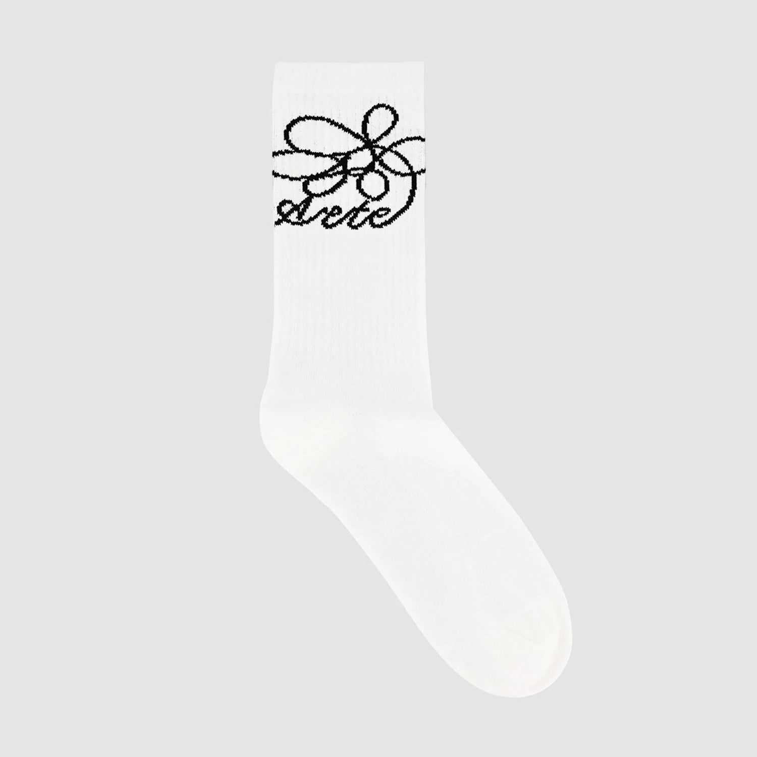 Chaussettes à logo fleuri - blanches
