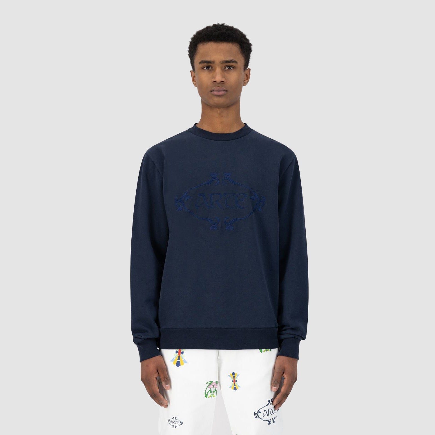 Pull Orna avec logo Castel - Marine