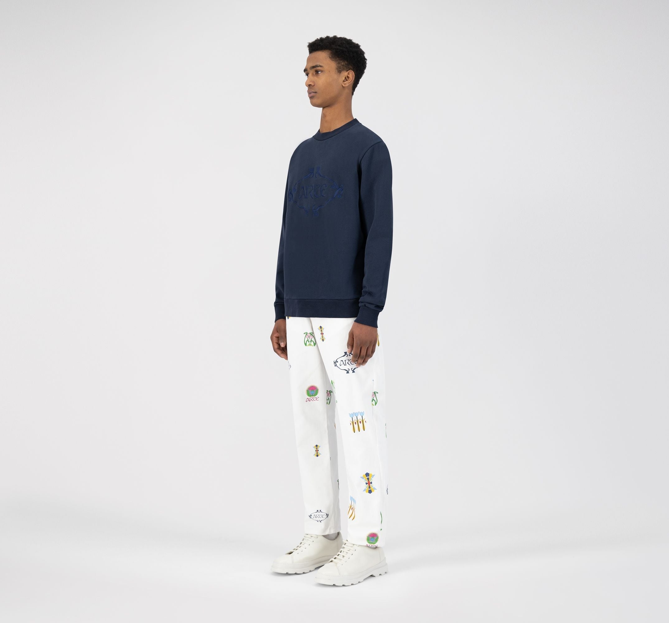 Pull Orna avec logo Castel - Marine