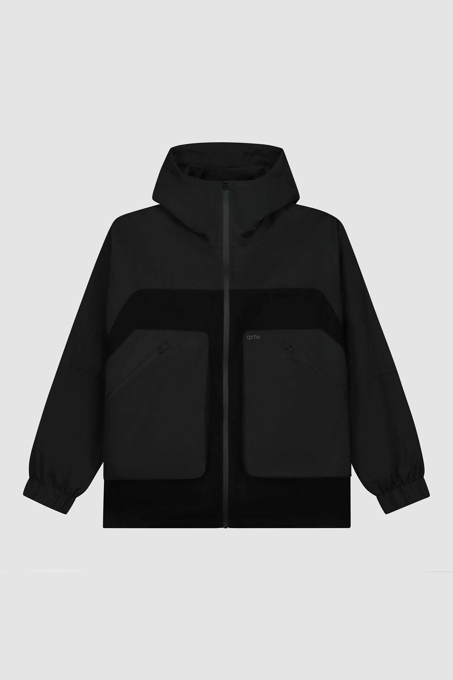 Veste technique en laine - Noir