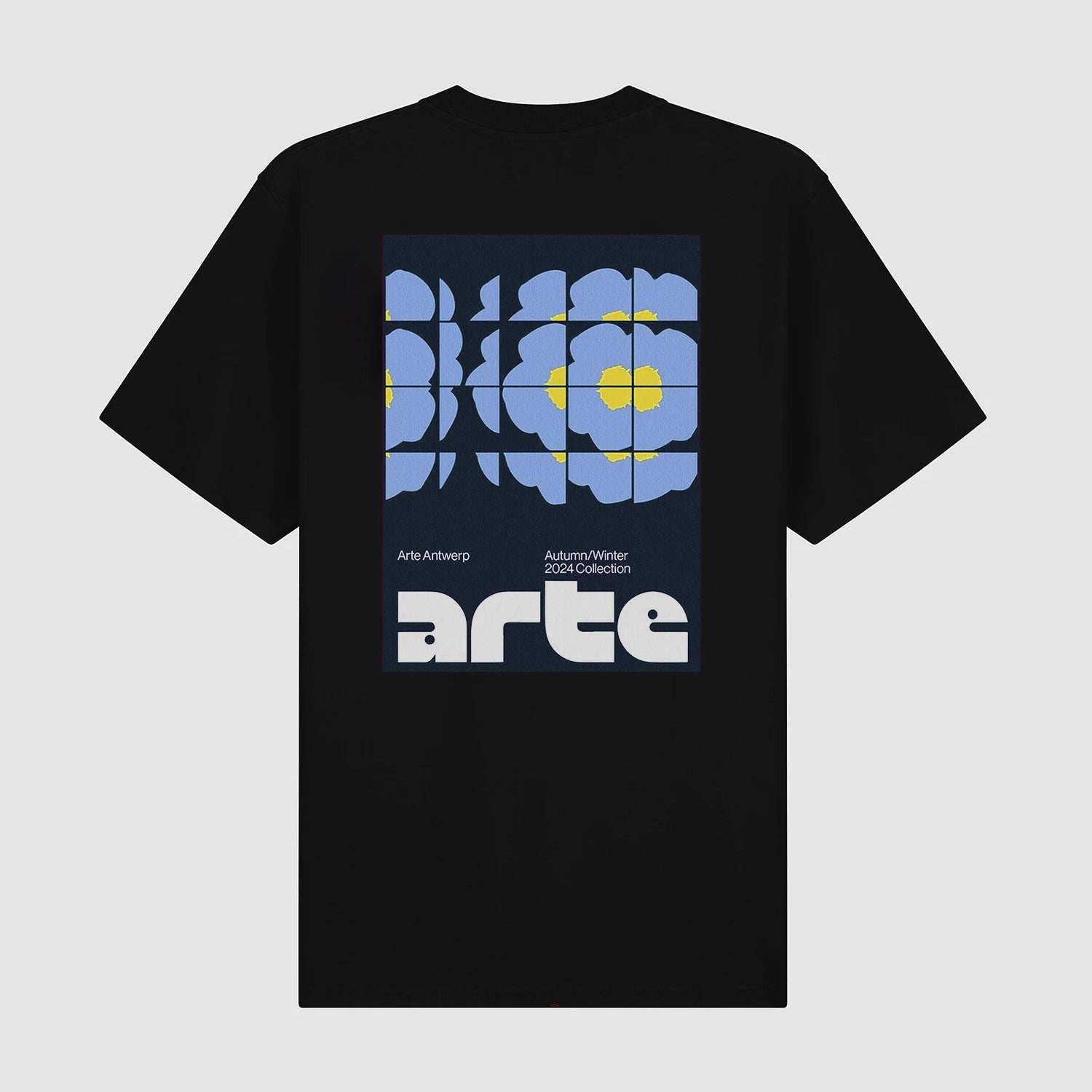 T-shirt Flower Poster - Noir
