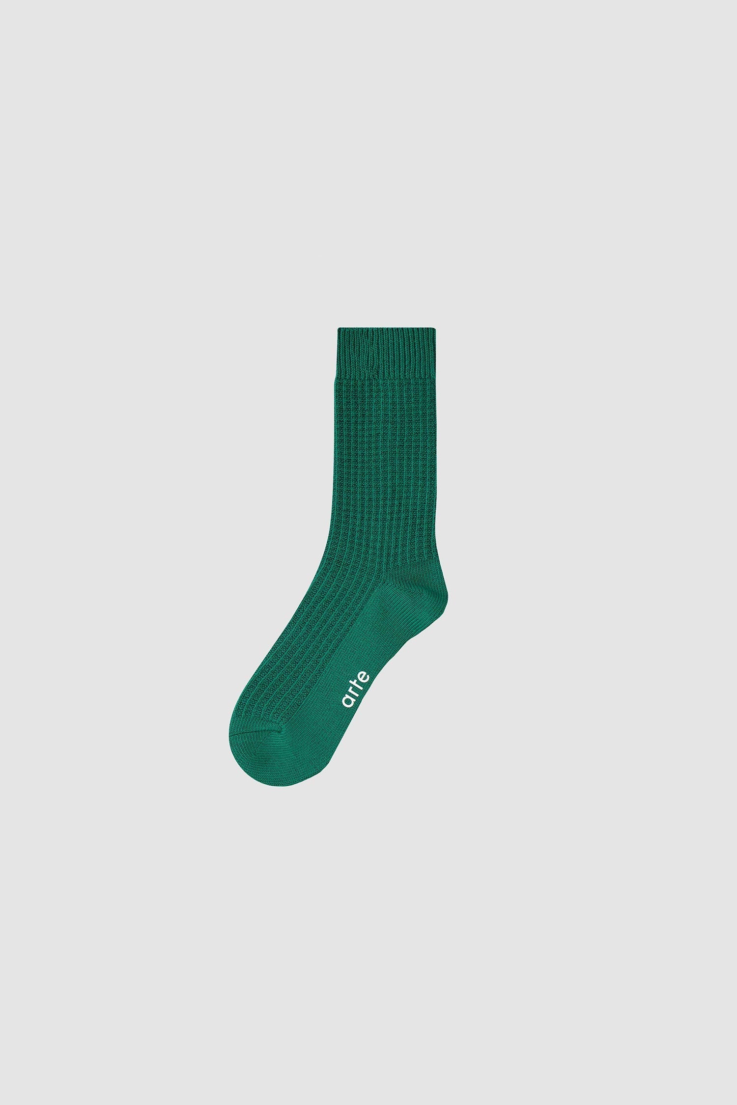 Chaussettes gaufrées - Vertes
