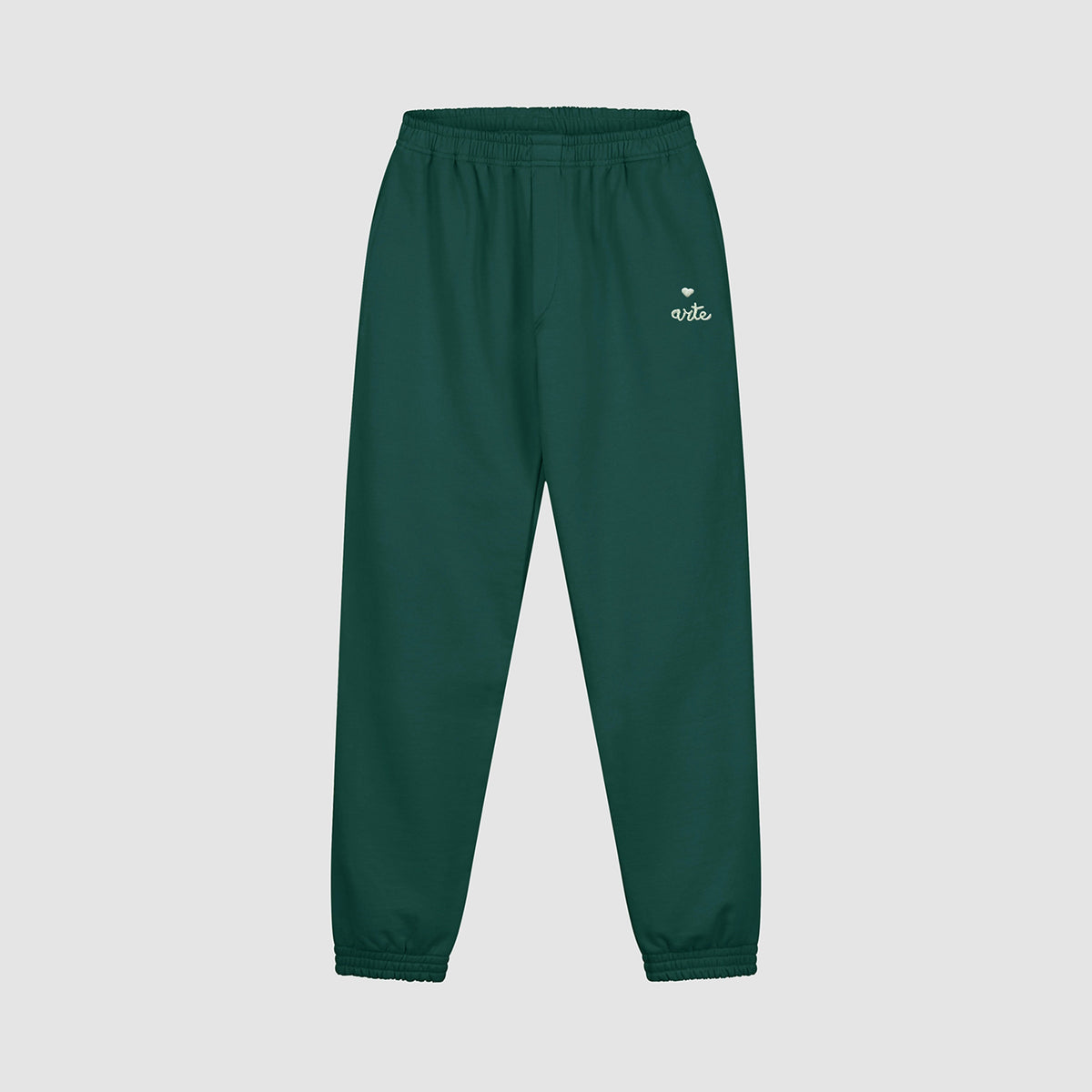 Pantalon de survêtement avec logo en forme de cœur - Vert