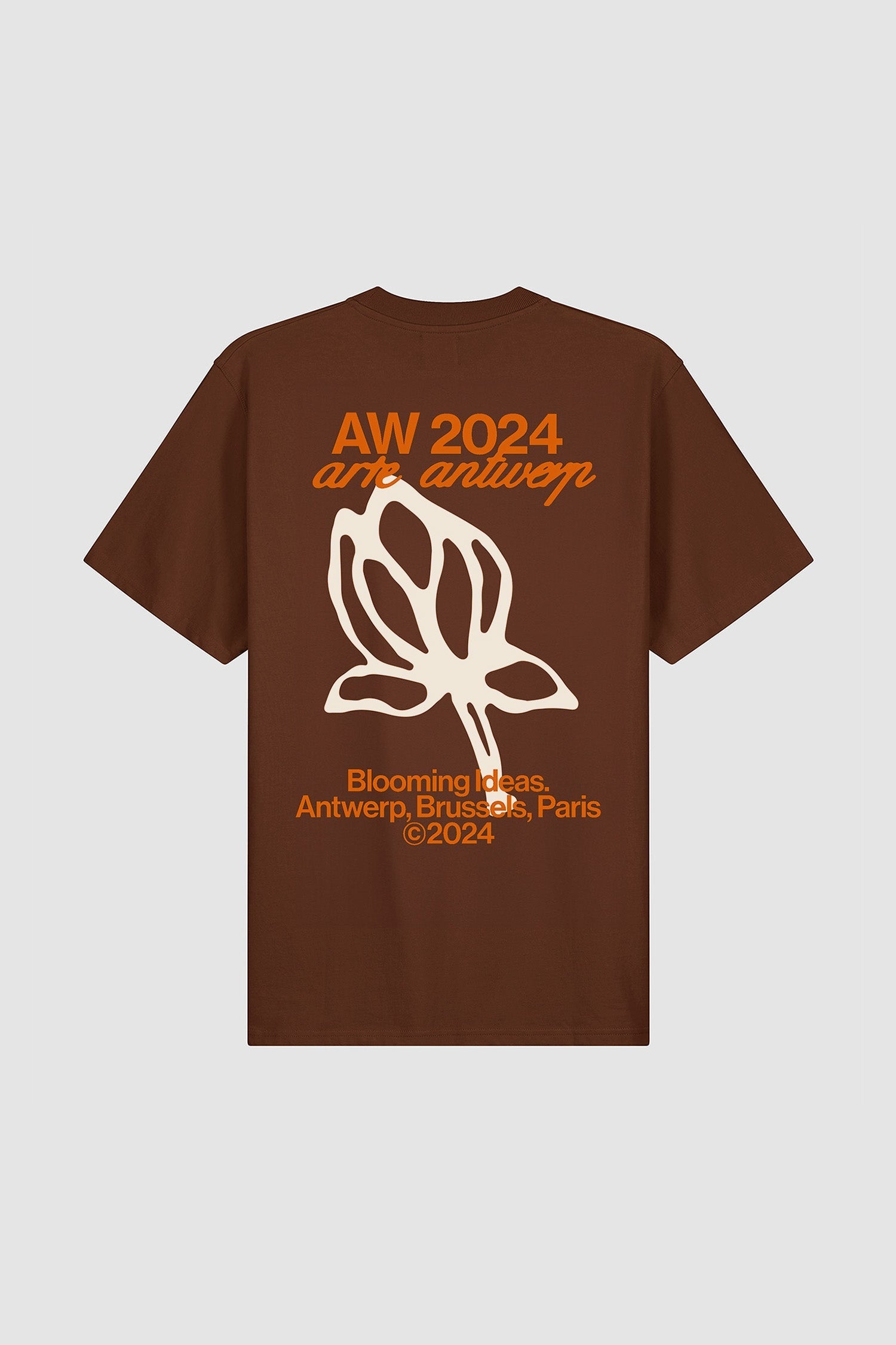 T-shirt Tulipe - Marron