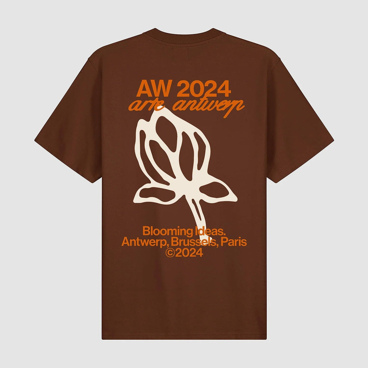 T-shirt Tulipe - Marron